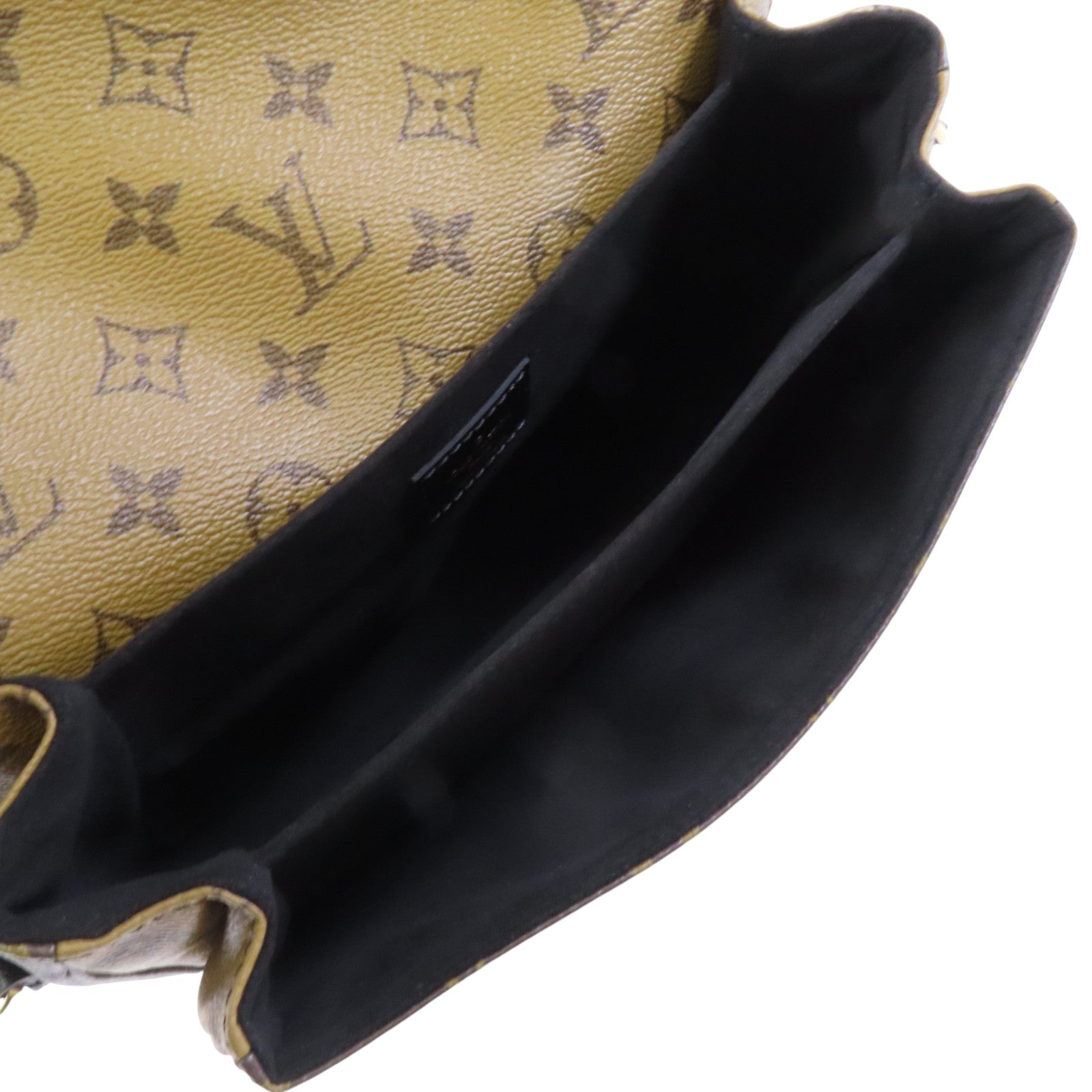 LOUIS VUITTON Monogram Reverse Pochette Metis金扣手挽肩背兩用袋