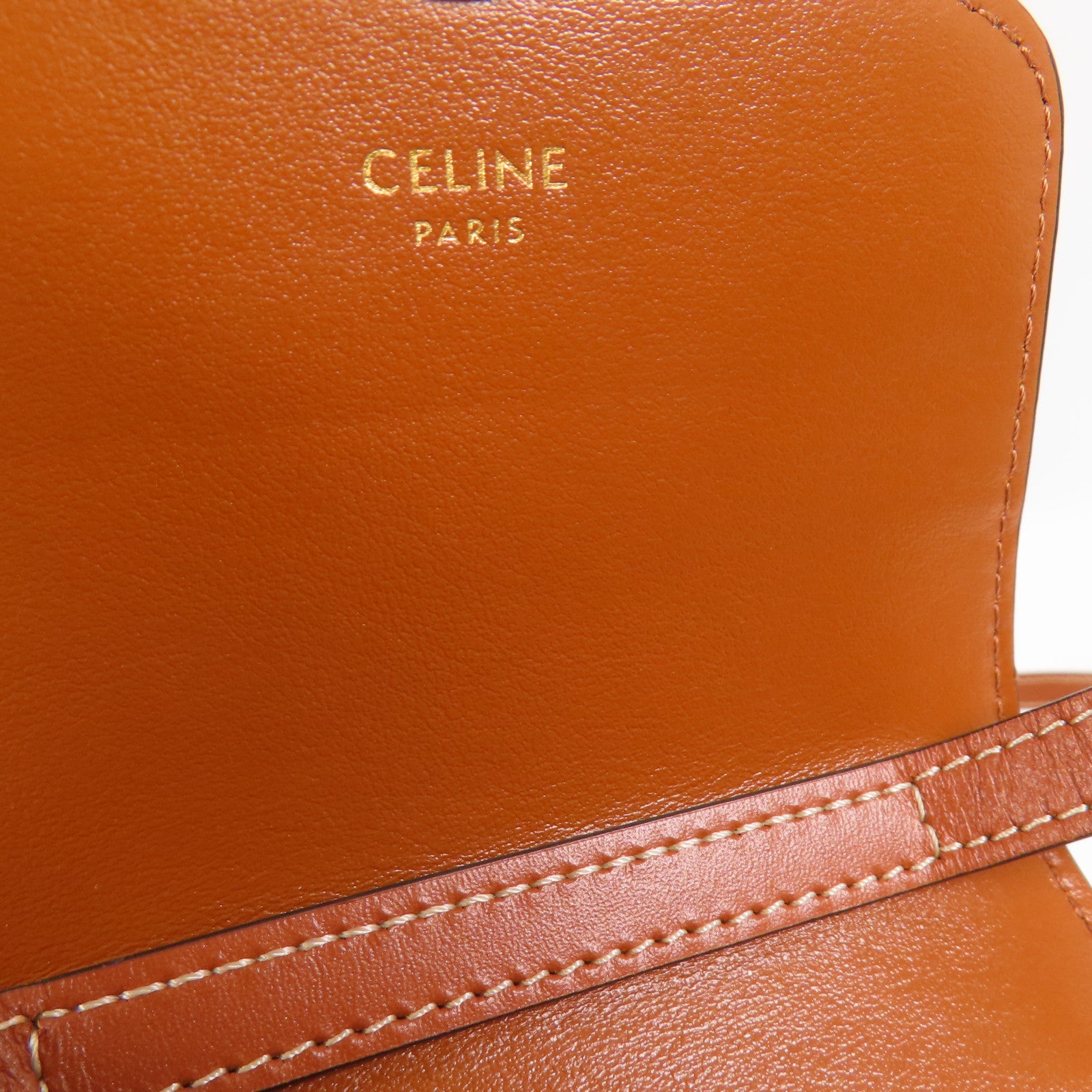 CELINE Trionphe帆布Phone Pouch金扣肩背袋