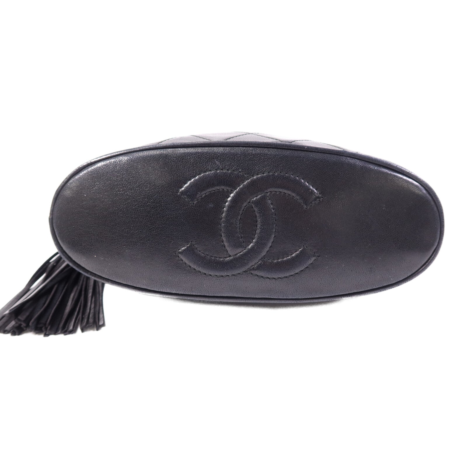 CHANEL 羊皮皮革Shoulder Bag金扣鏈帶肩背袋