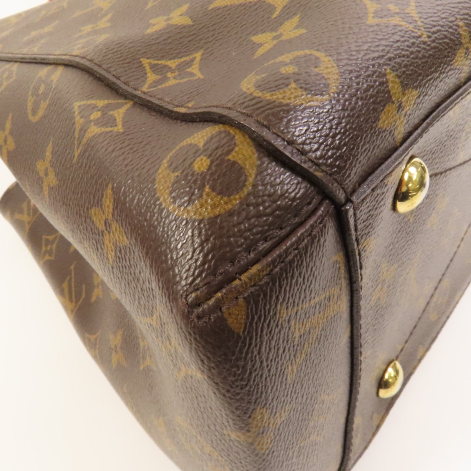 LOUIS VUITTON Monogram Montaigne MM金扣手挽肩背兩用袋