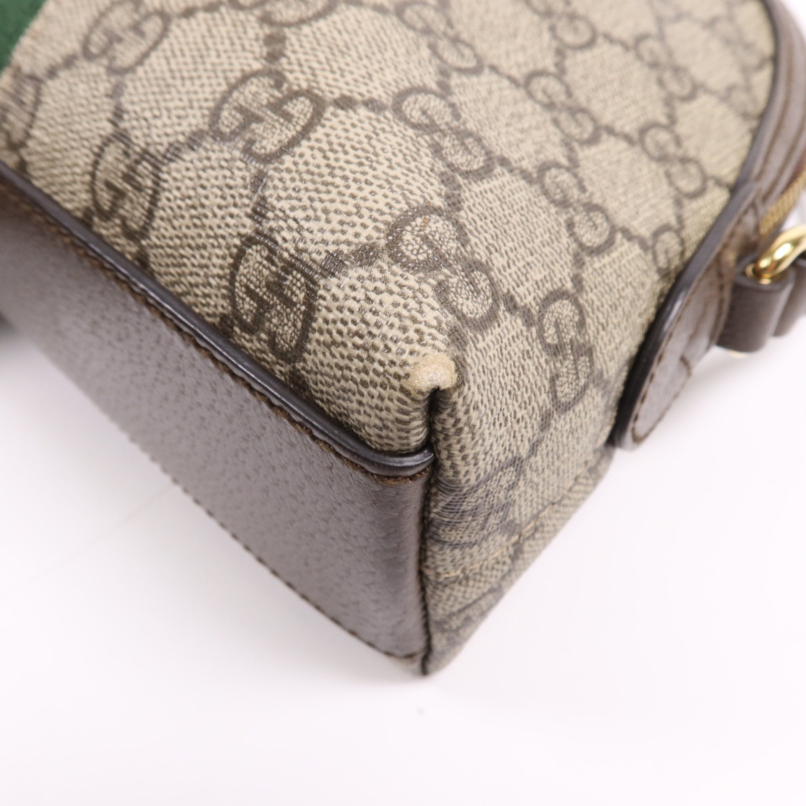 GUCCI 塗層帆布Ophidia GG金扣肩背袋