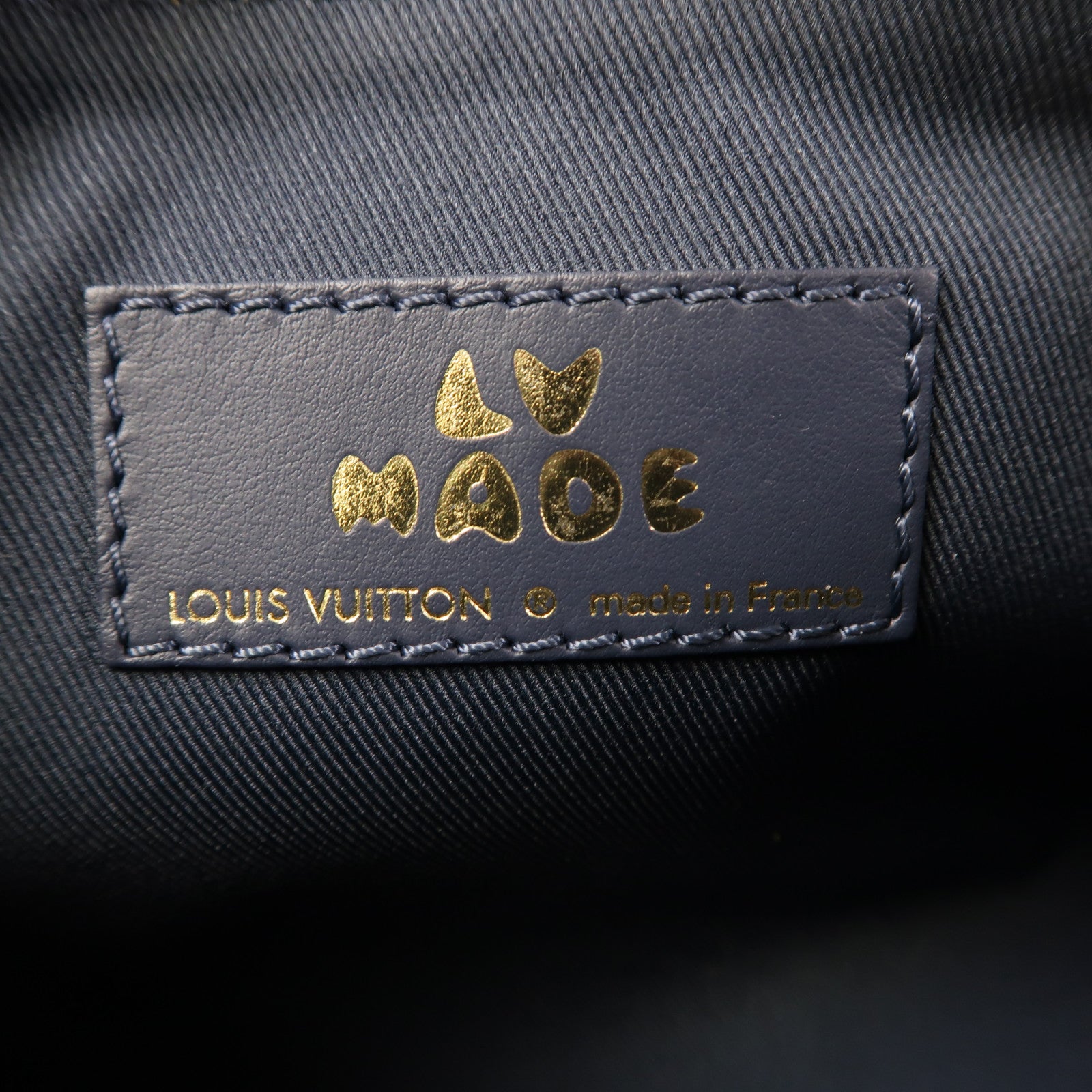 LOUIS VUITTON Monogarm Denim Nigo Keepall XS Bag金扣手挽肩背兩用袋藍色