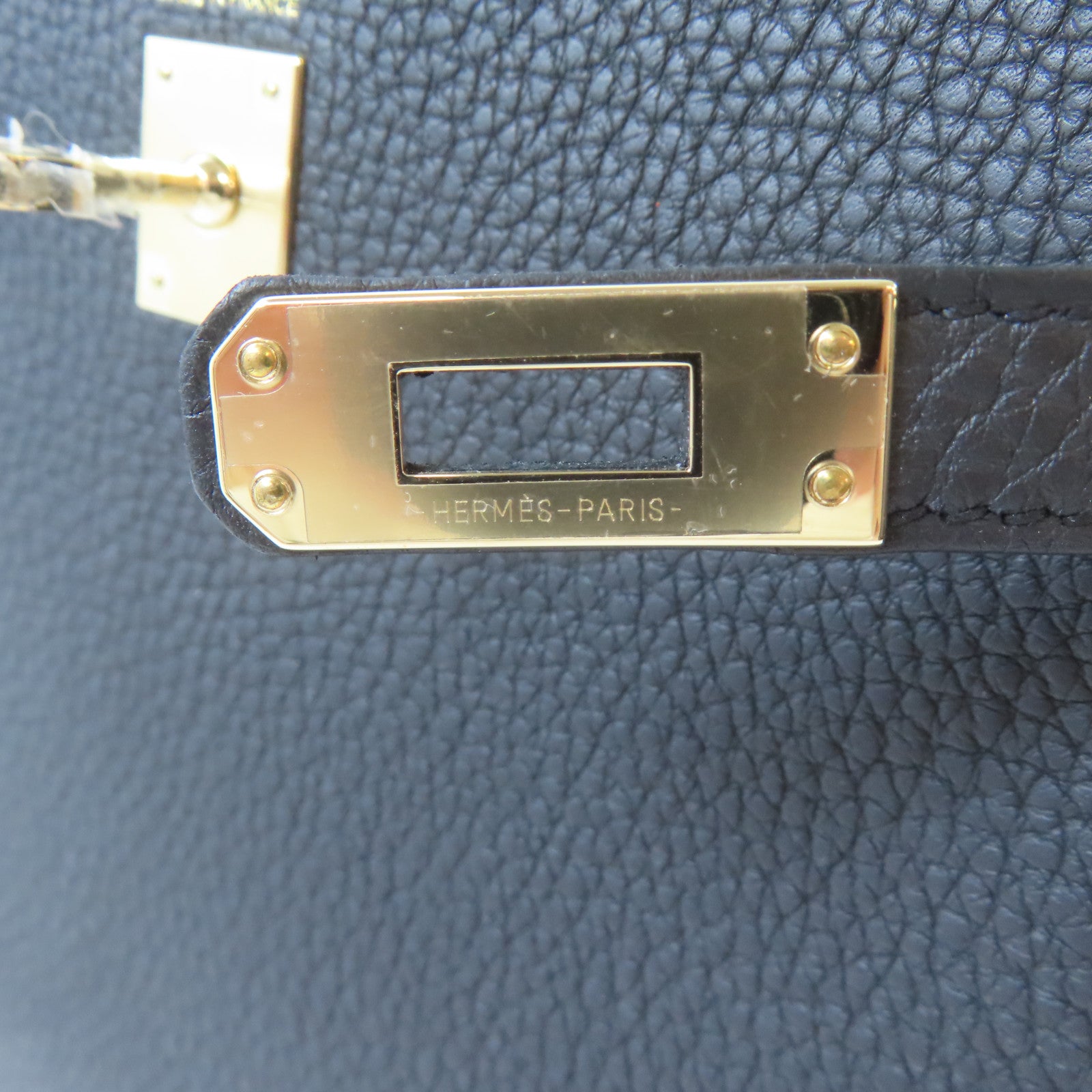 HERMES (PRICE DOWN) GHW Kelly 25 2 Way Shoulder Handbag Togo Leather Noir Black