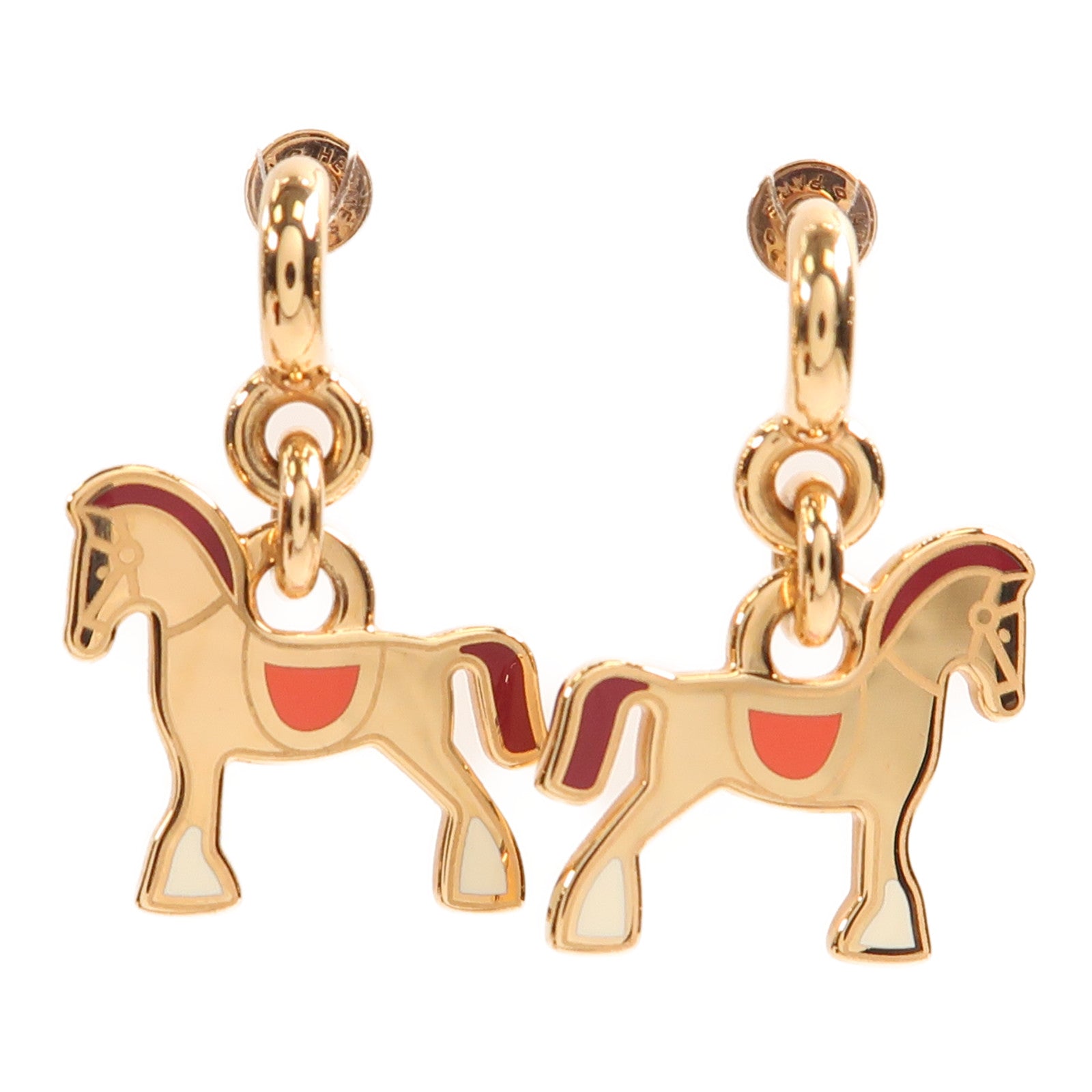 HERMES 金屬Cheval Earrings耳環