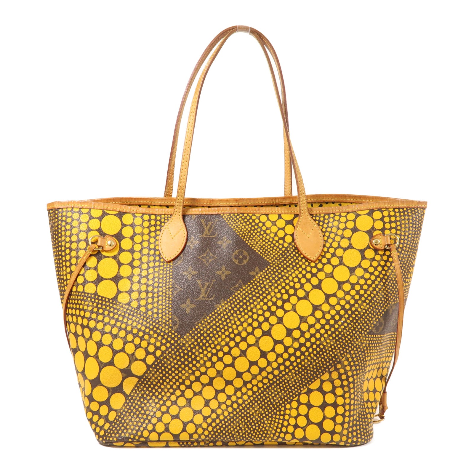 LOUIS VUITTON 【激減優惠】Monogram YK Neverfull MM金扣手挽袋