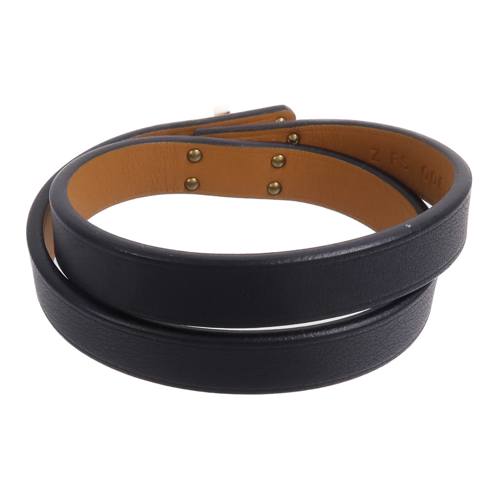 HERMES Swift皮革Mini Kelly Double Tour Bracelet手帶Noir
