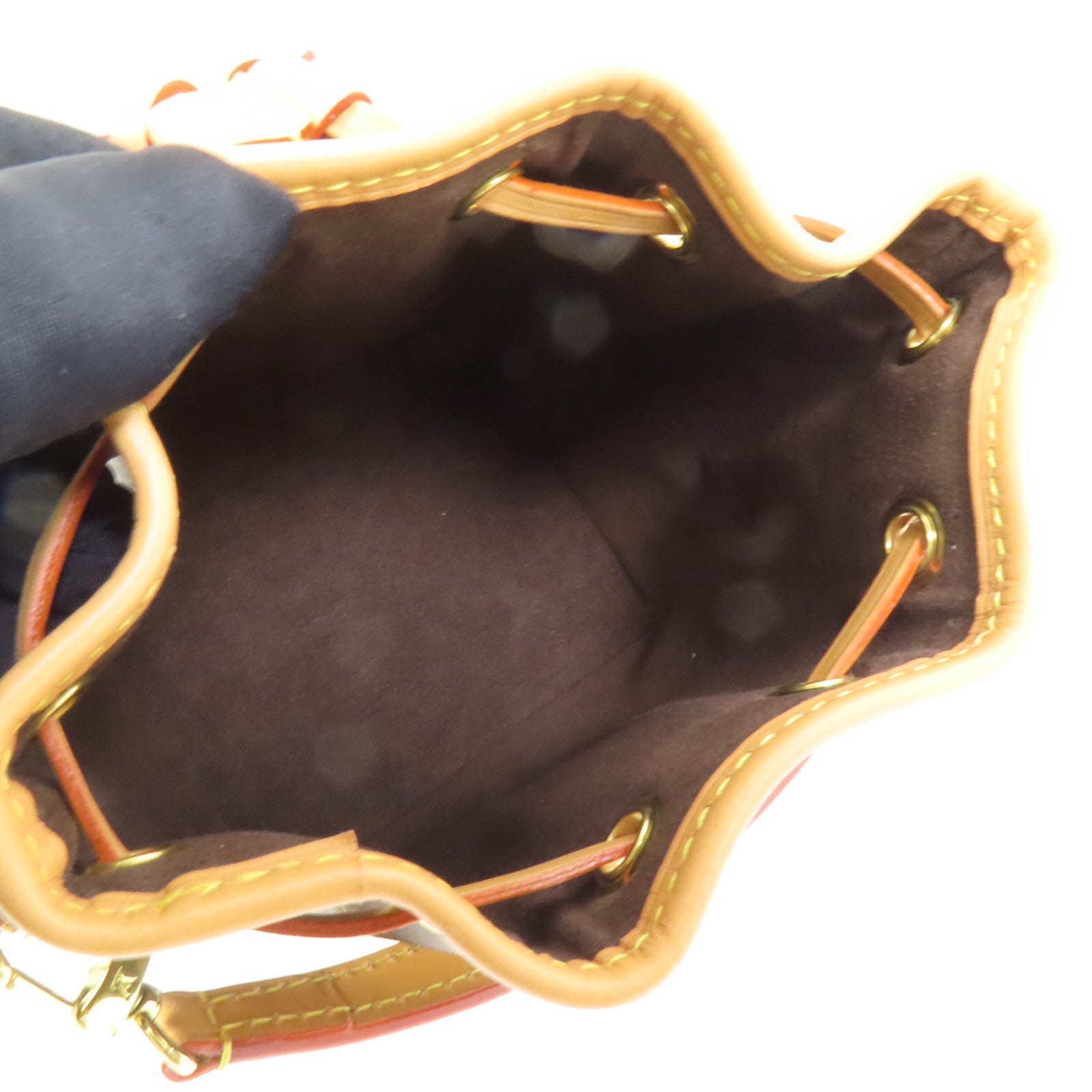 LOUIS VUITTON Monogram Nano Noe金扣手挽肩背兩用袋