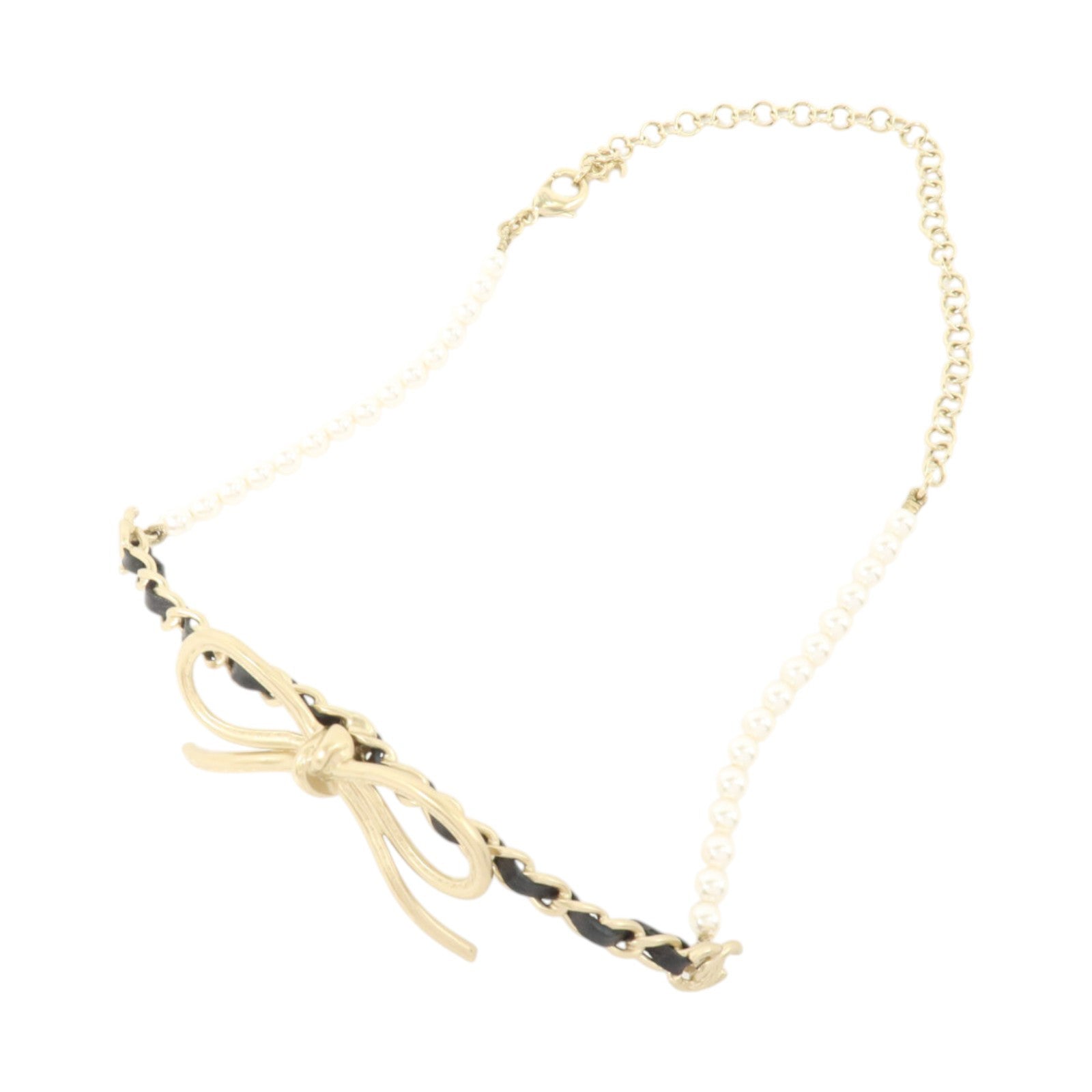 CHANEL PVC/金屬/皮革Choker Necklace項鏈