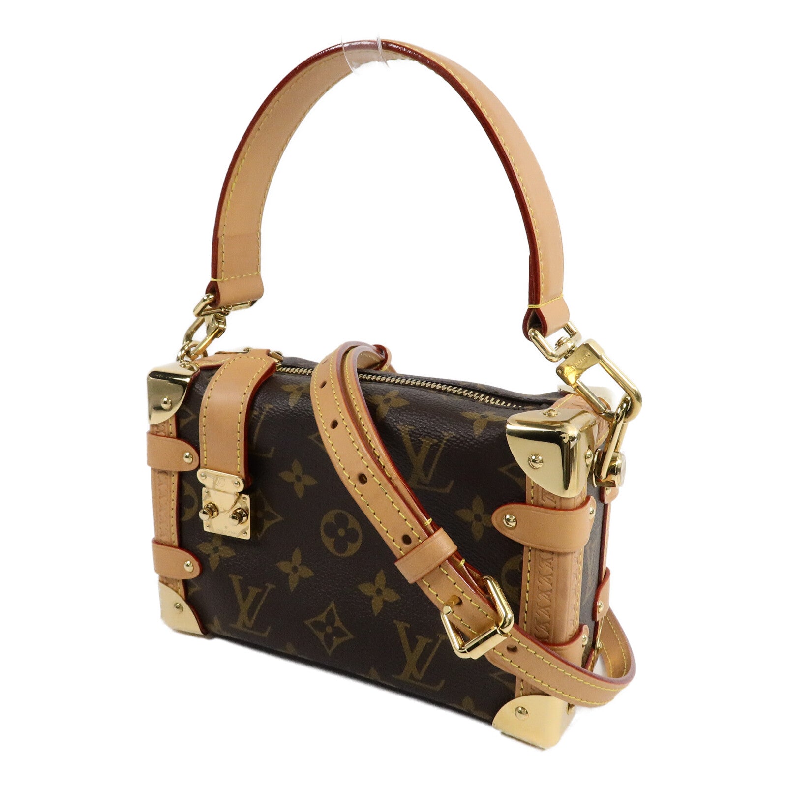 LOUIS VUITTON Monogram Side Trunk PM手挽肩背兩用袋