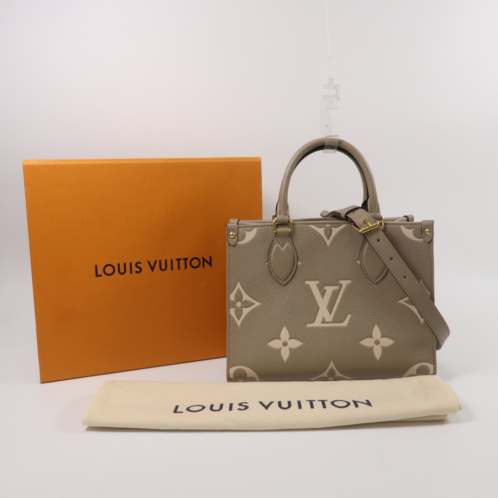 LOUIS VUITTON Monogram Empreinte OnTheGo PM手挽肩背兩用袋