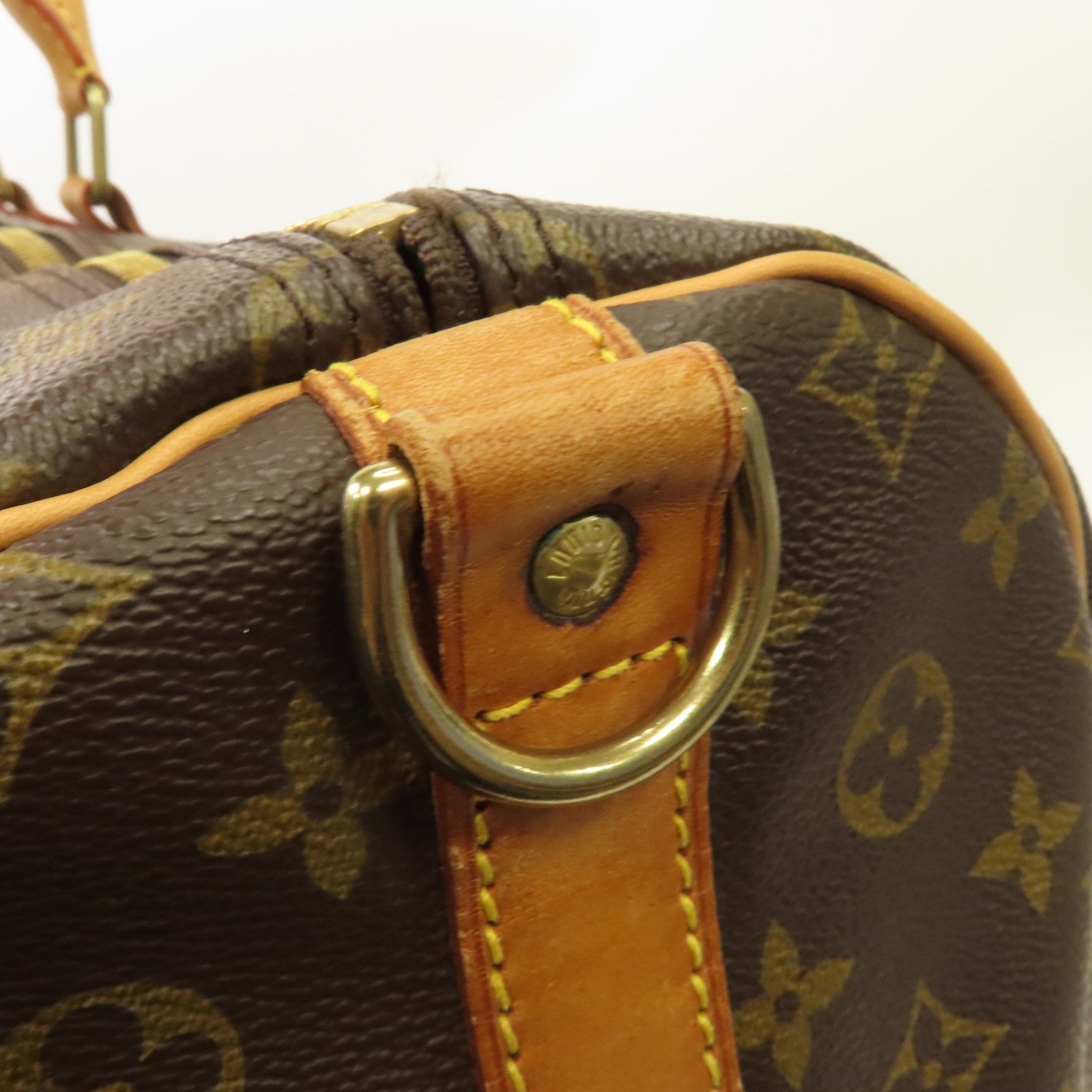 LOUIS VUITTON Monogram Keepall 50金扣波士頓包啡色
