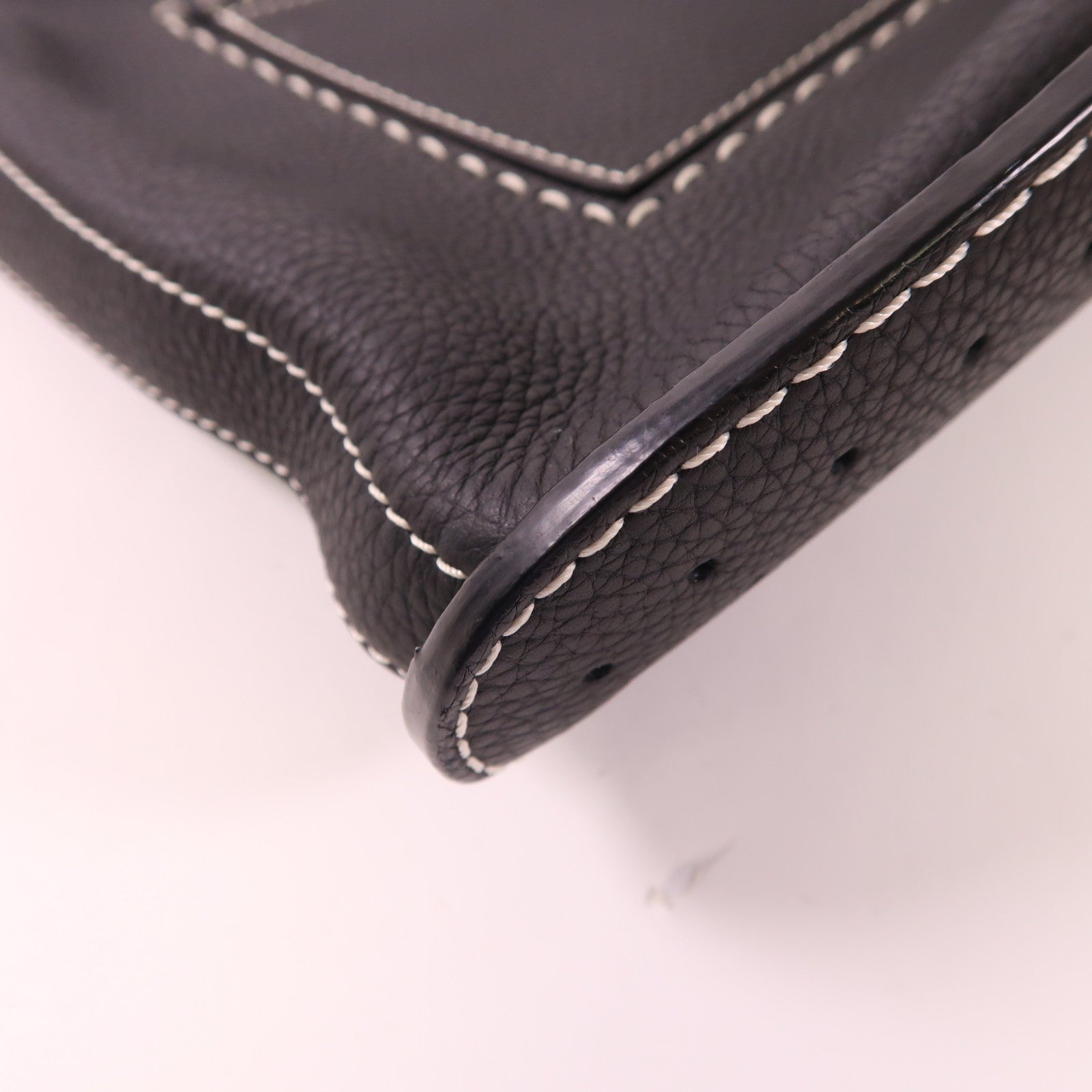 Delvaux 牛皮皮革Pin Daily銀扣肩背袋