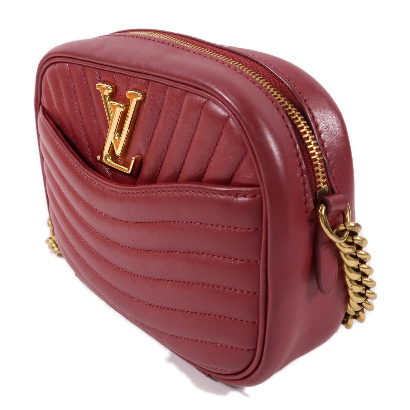 LOUIS VUITTON 牛皮皮革New Wave鏈帶肩背袋
