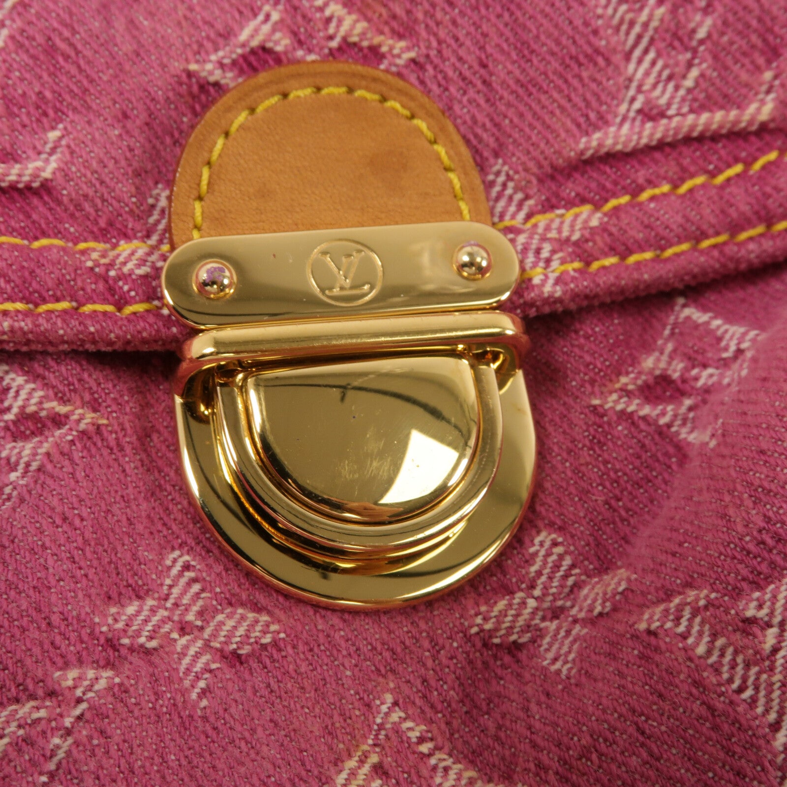 LOUIS VUITTON Monogram Denim Mini Pleaty肩背袋
