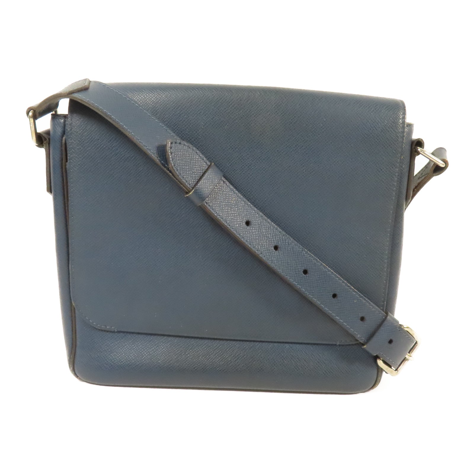 LOUIS VUITTON LV SHW Roman Shoulder Bag M32824 Taiga Blue