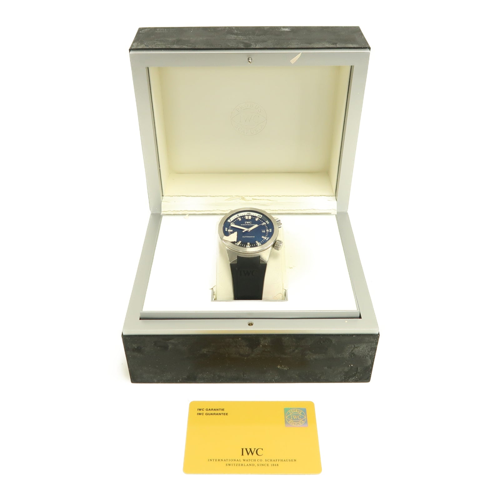 IWC Aquatimer Automatic不鏽鋼手錶自動機芯藍色
