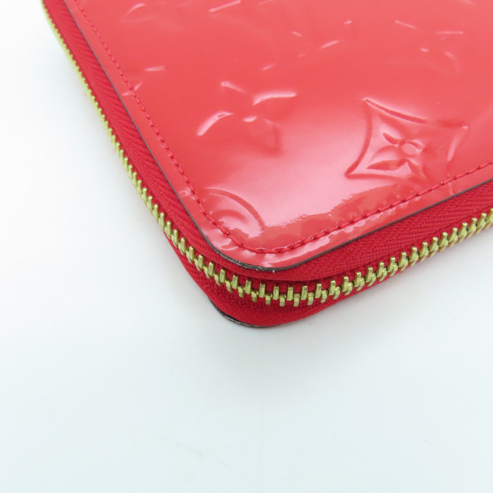 LOUIS VUITTON 【激減優惠】Vernis Daily Organizer Wallet金扣長錢包紅色