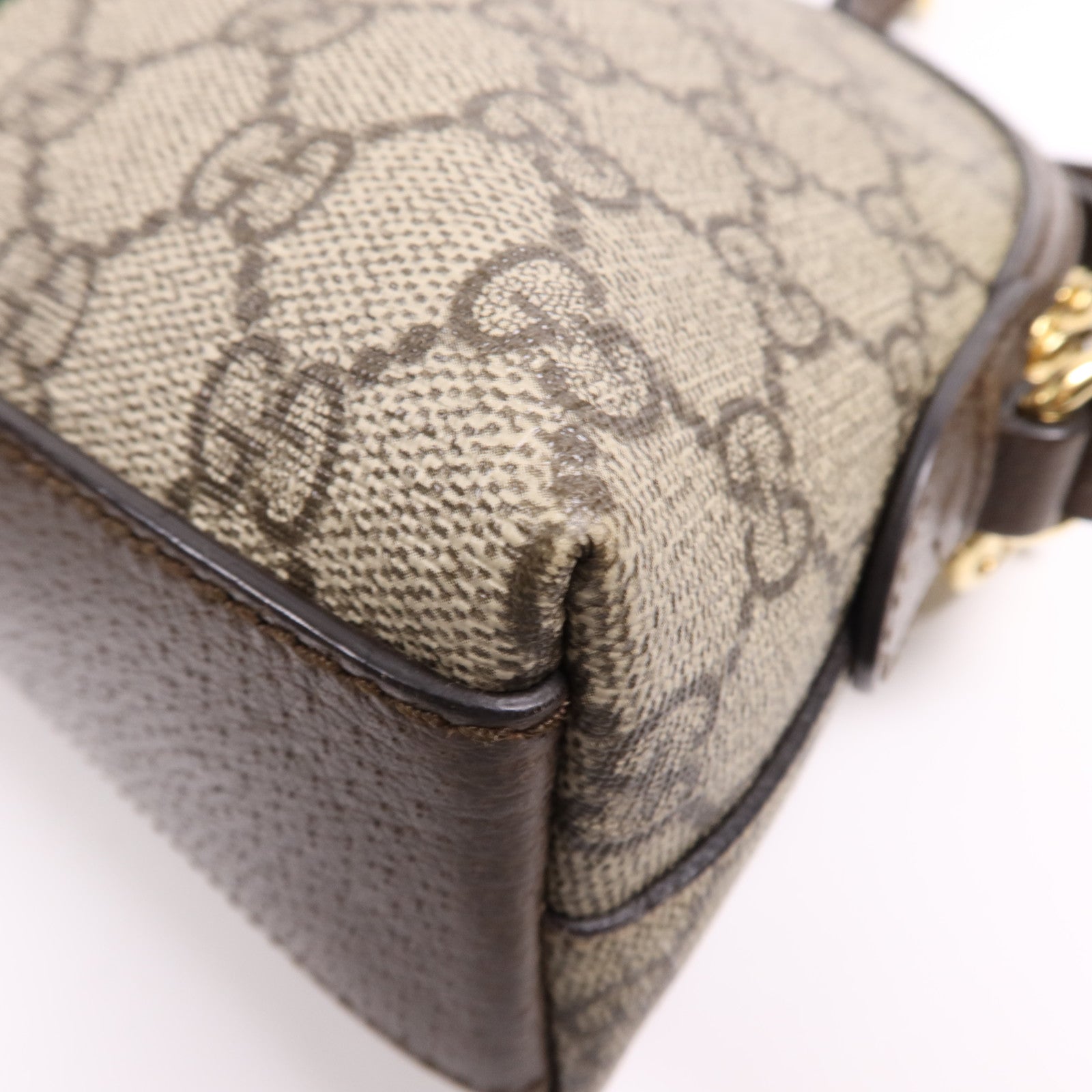 GUCCI 塗層帆布Ophidia GG金扣肩背袋
