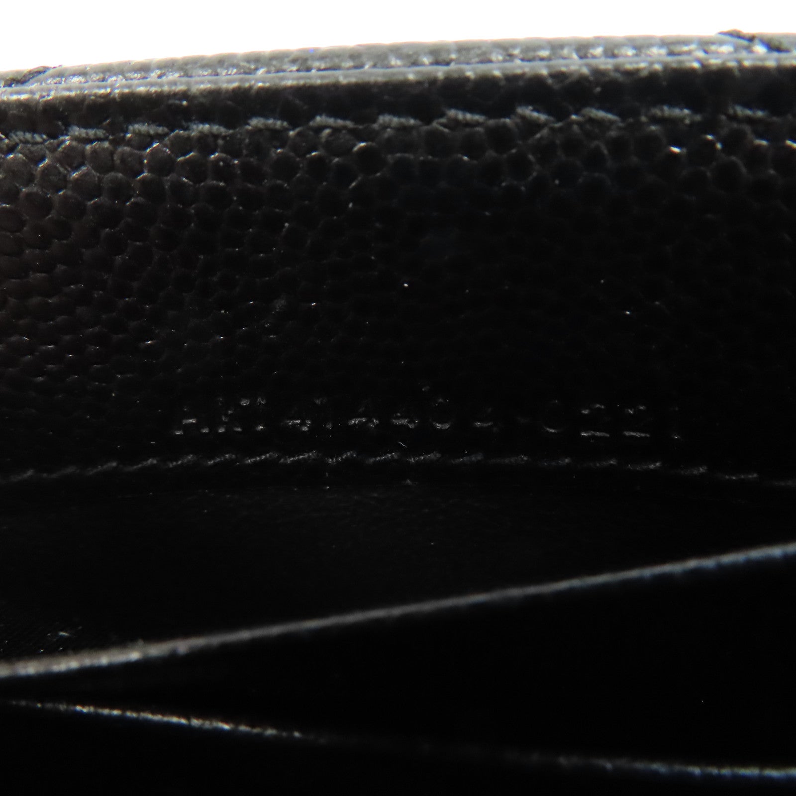 SAINT LAURENT 牛皮皮革Card Case金扣卡片套黑色