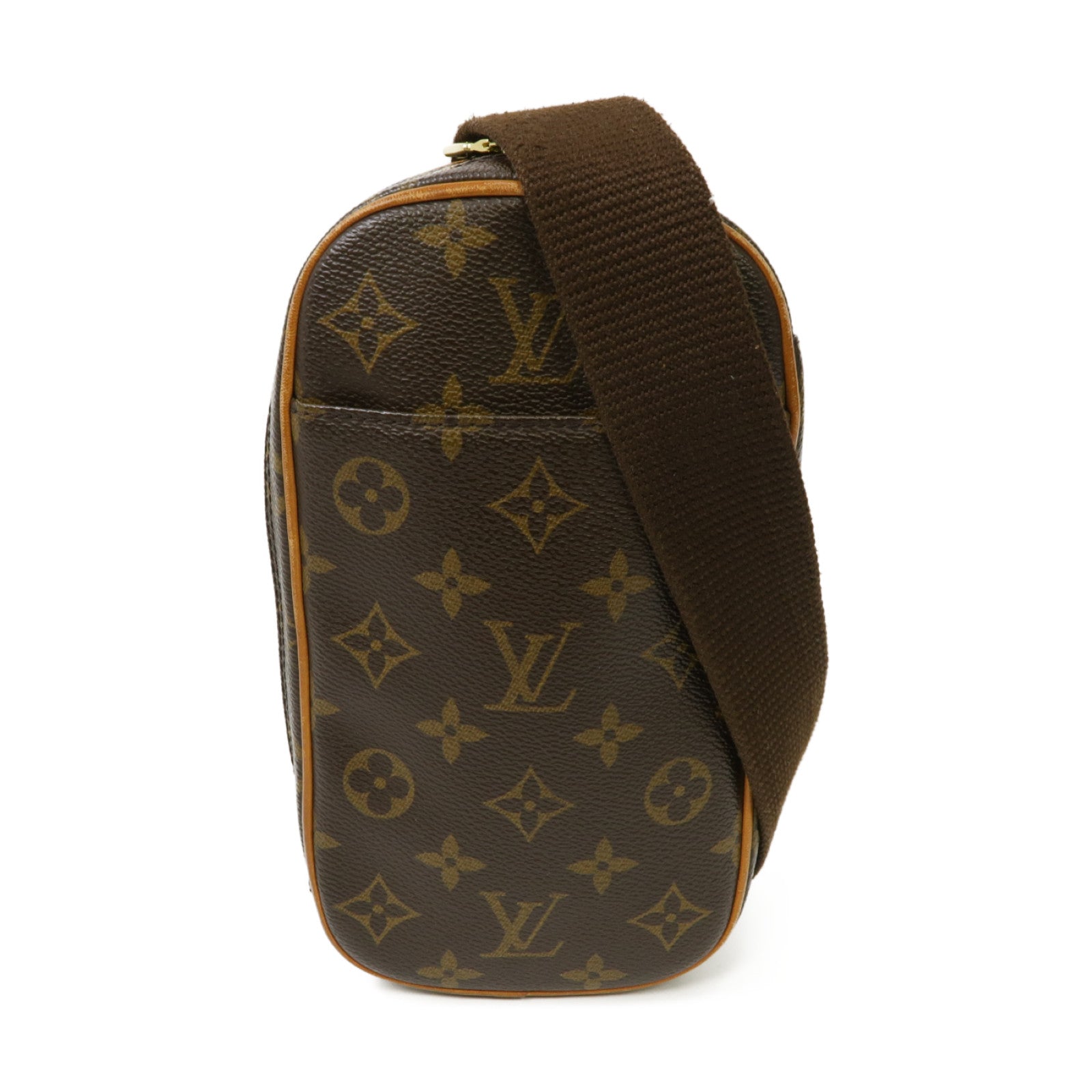 LOUIS VUITTON Monogram Pochette Gange Waist Bag金扣腰包啡色