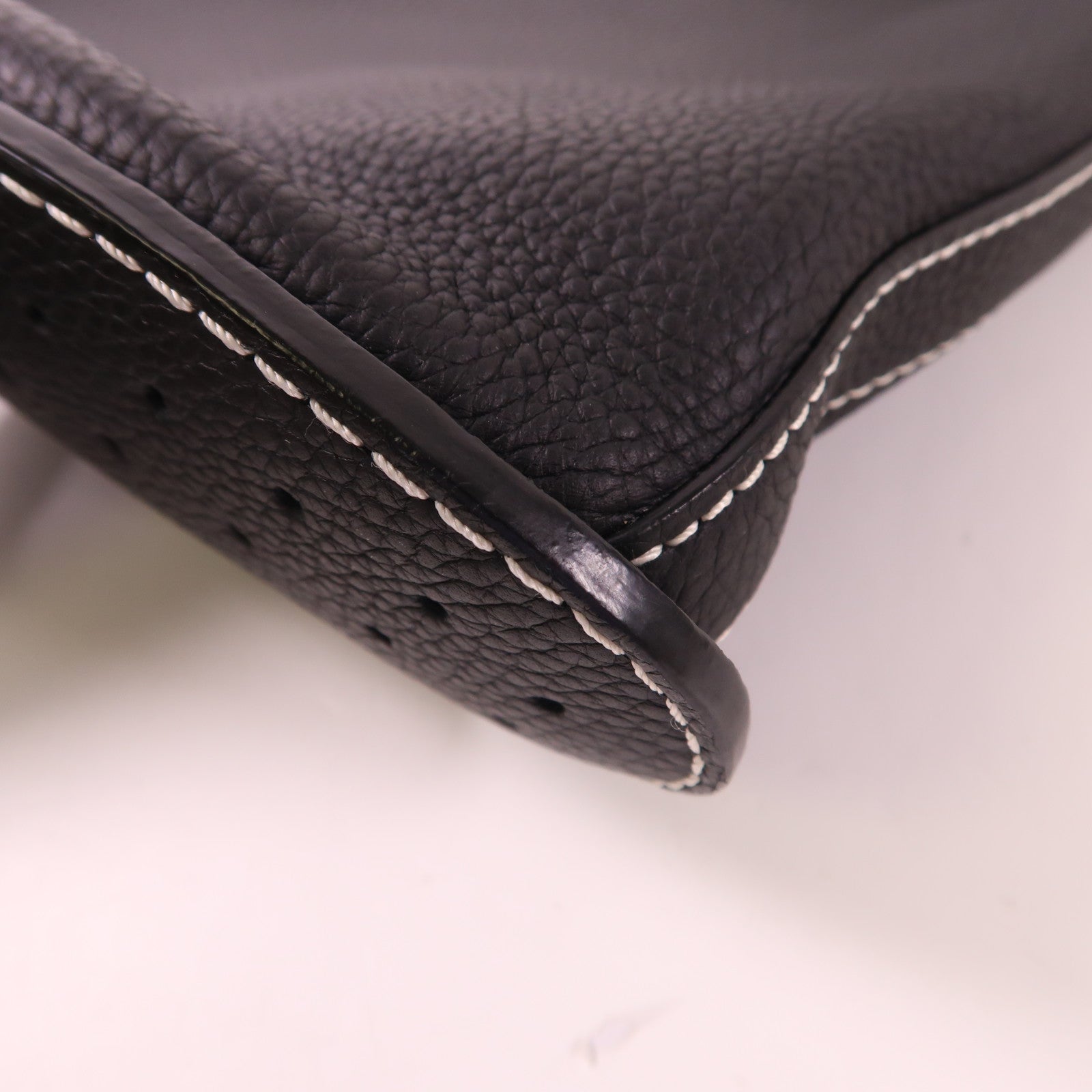 Delvaux 牛皮皮革Pin Daily銀扣肩背袋
