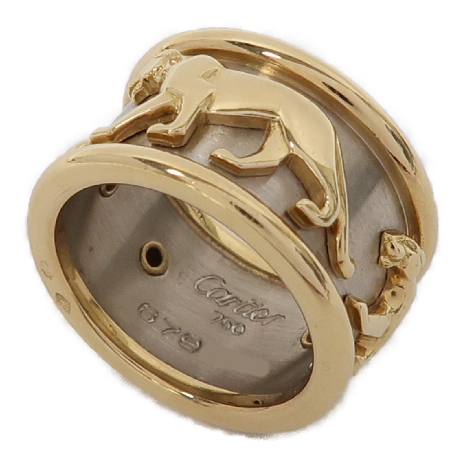 CARTIER 18K黃金Mahango Panther Ring戒指Cartier#50/US#5