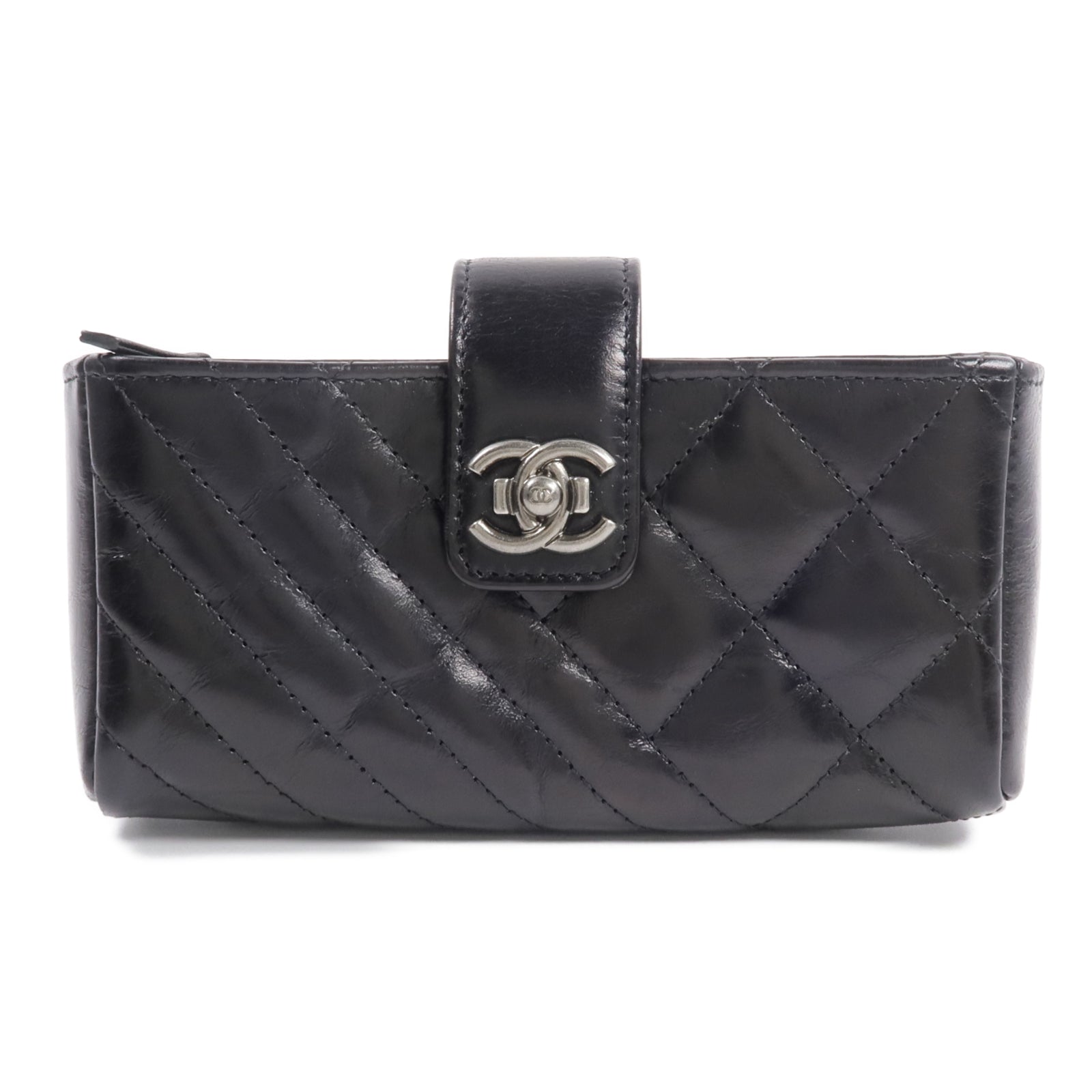 CHANEL 牛皮皮革CC O-Mini Phone Pouch零錢包