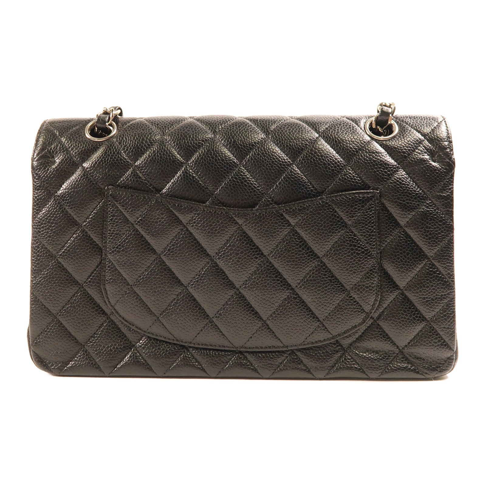 CHANEL 牛皮皮革Classic 25銀扣鏈帶肩背袋