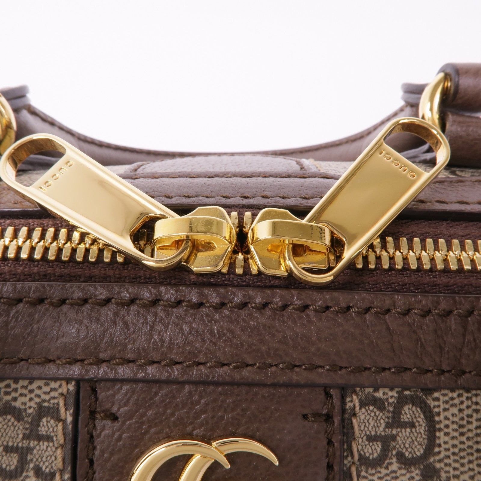 GUCCI GHW Ophidia GG 2 Way Shoulder Bag 772061 Coated Canvas Brown