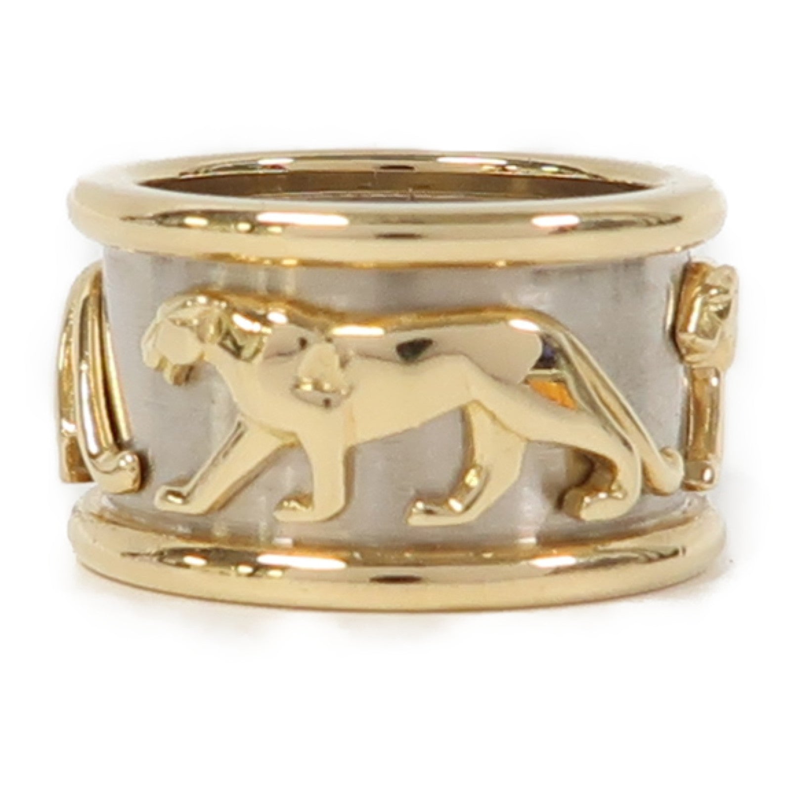 CARTIER 18K黃金Mahango Panther Ring戒指Cartier#50/US#5