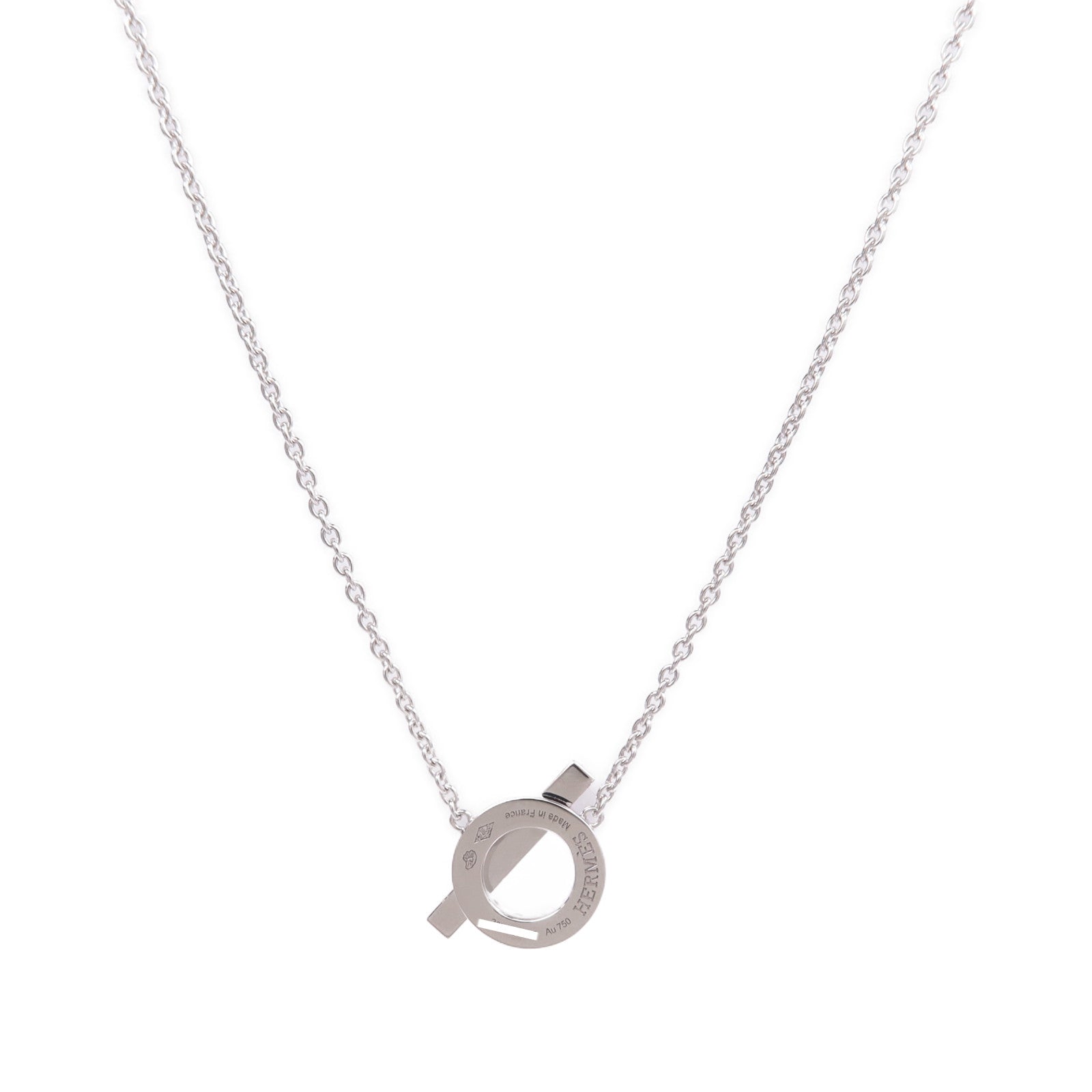 HERMES 【激減優惠】18K白金Finesse Pendant鑽石項鍊