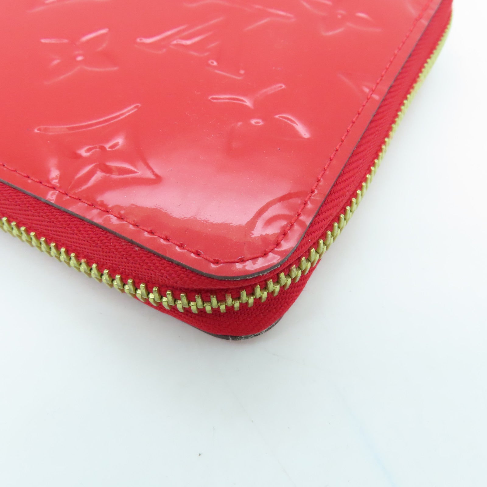 LOUIS VUITTON 【激減優惠】Vernis Daily Organizer Wallet金扣長錢包紅色