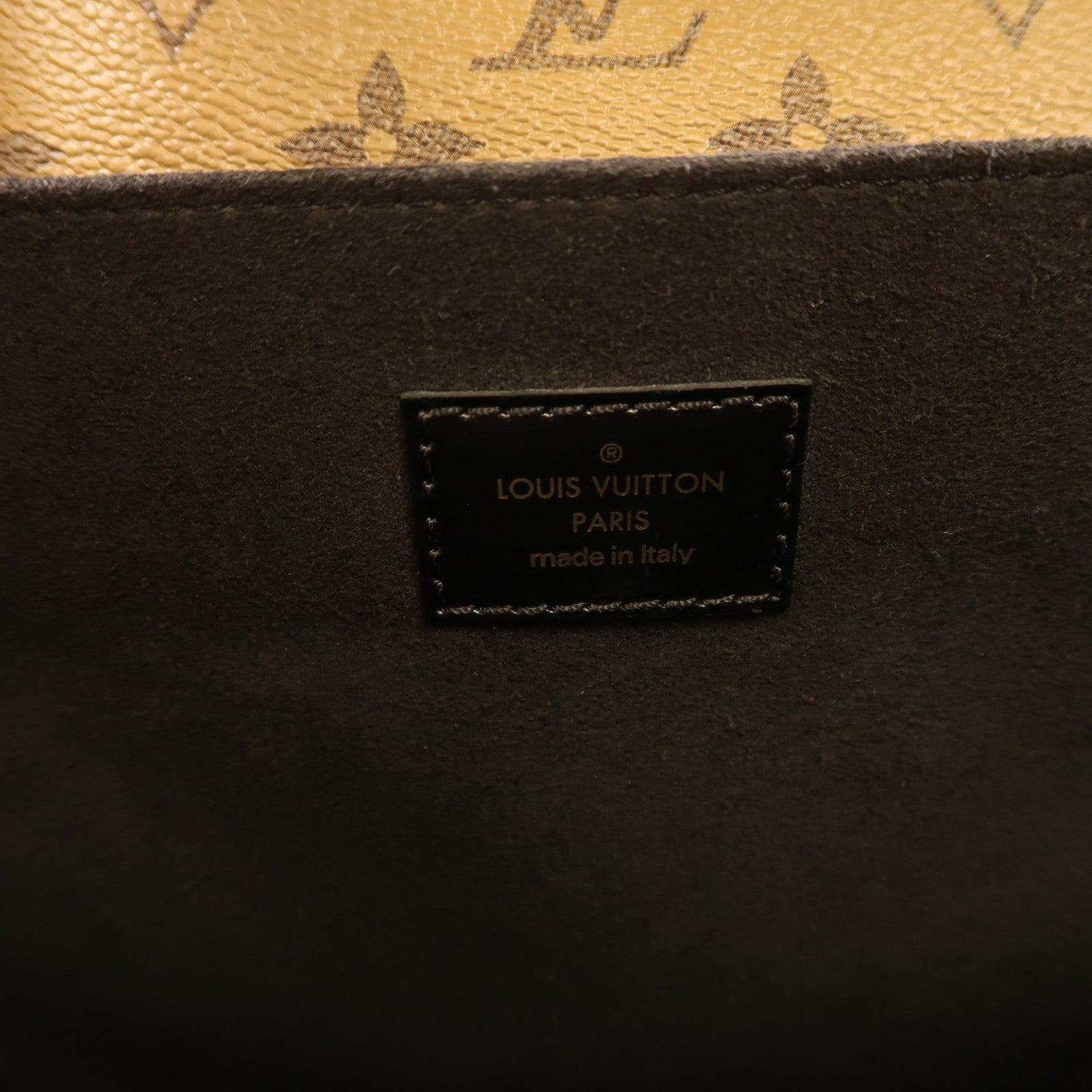 LOUIS VUITTON Monogram Reverse Pochette Metis金扣手挽肩背兩用袋棕色