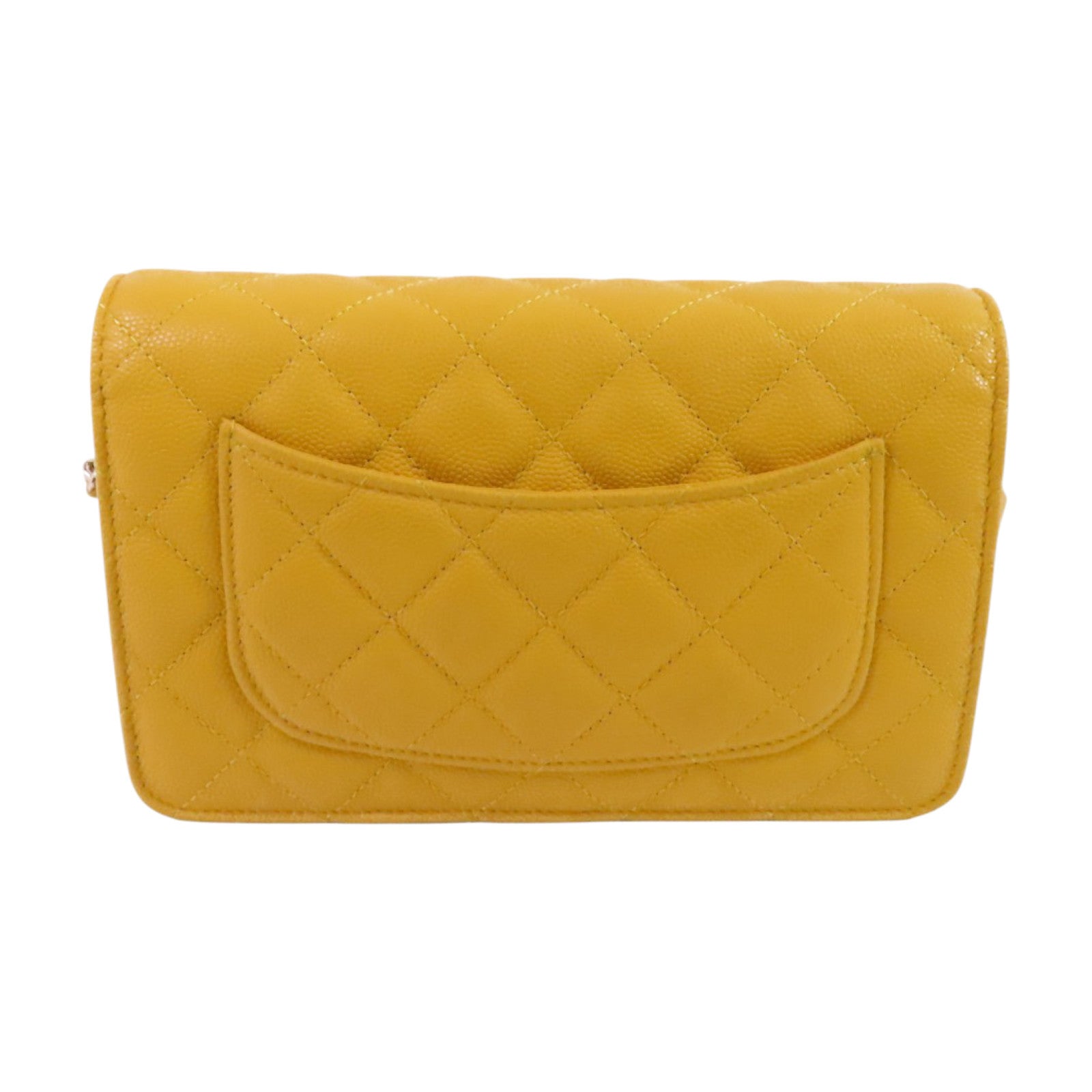 CHANEL 牛皮皮革Chanel WOC Wallet On Chain金扣鏈帶肩背袋