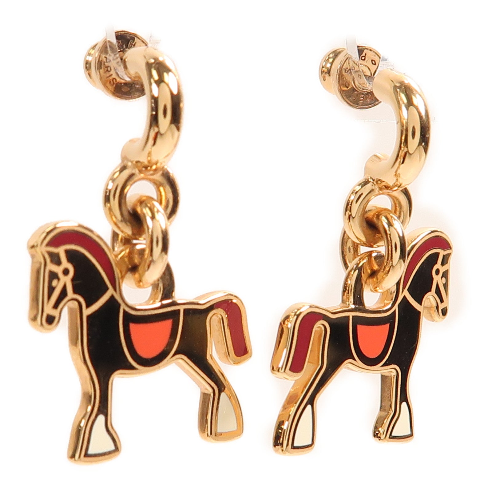 HERMES 金屬Cheval Earrings耳環