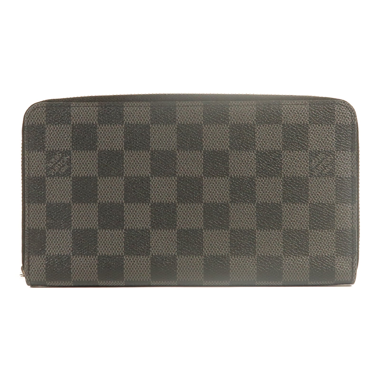 LOUIS VUITTON Damier Graphite Zippy Organizer銀扣長錢包