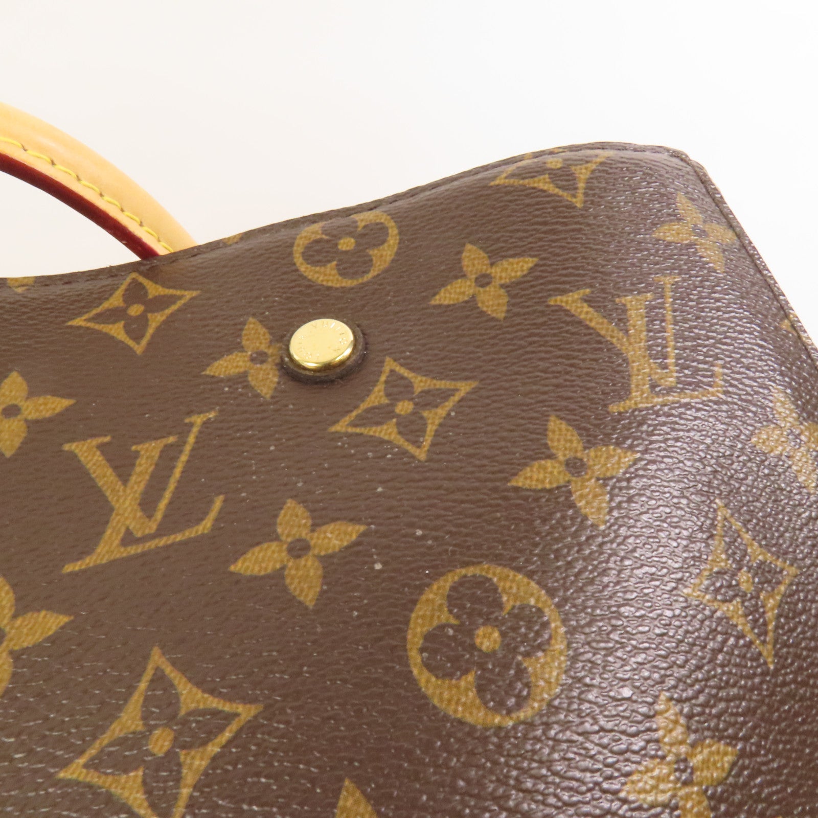 LOUIS VUITTON Monogram Montaigne MM金扣手挽肩背兩用袋