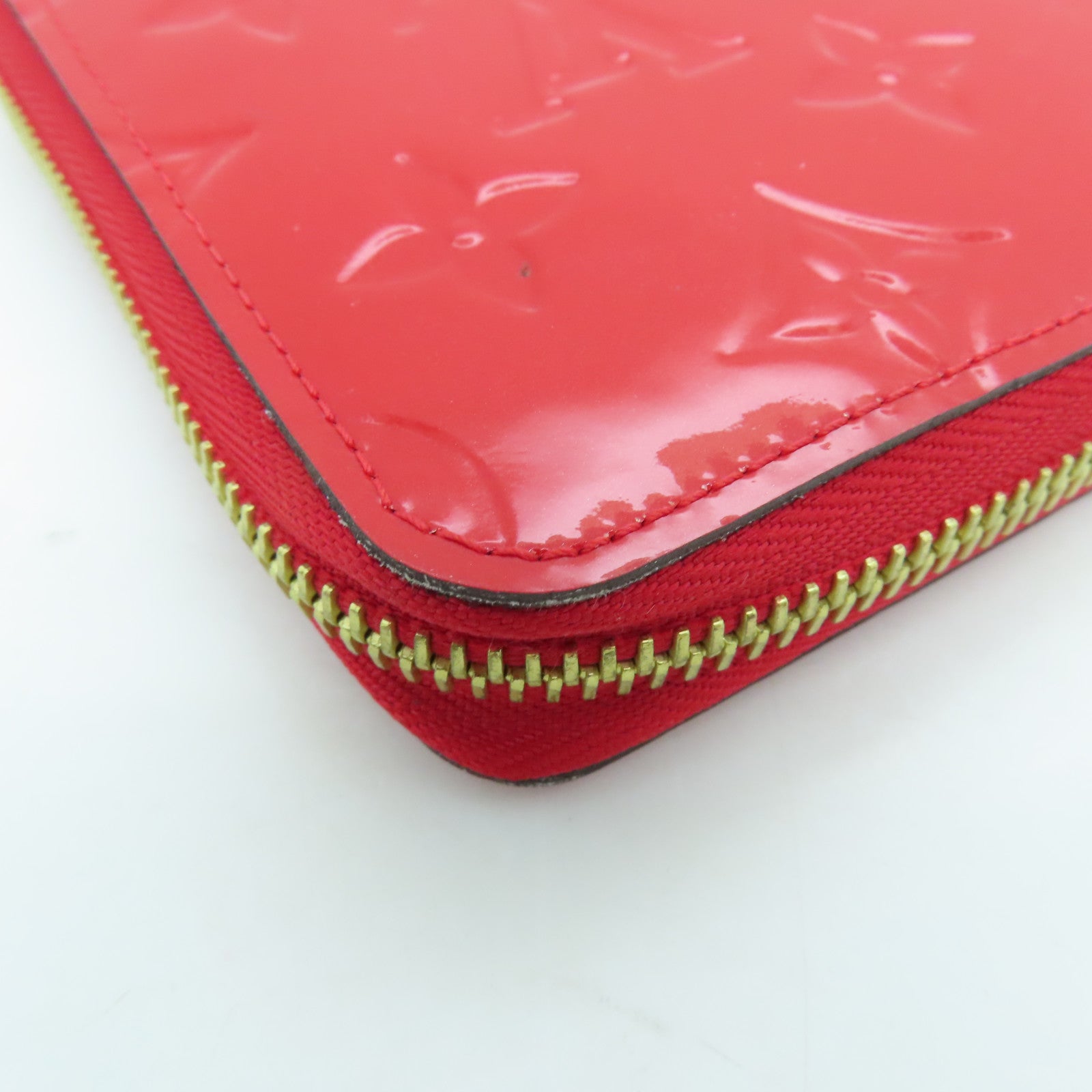 LOUIS VUITTON 【激減優惠】Vernis Daily Organizer Wallet金扣長錢包紅色
