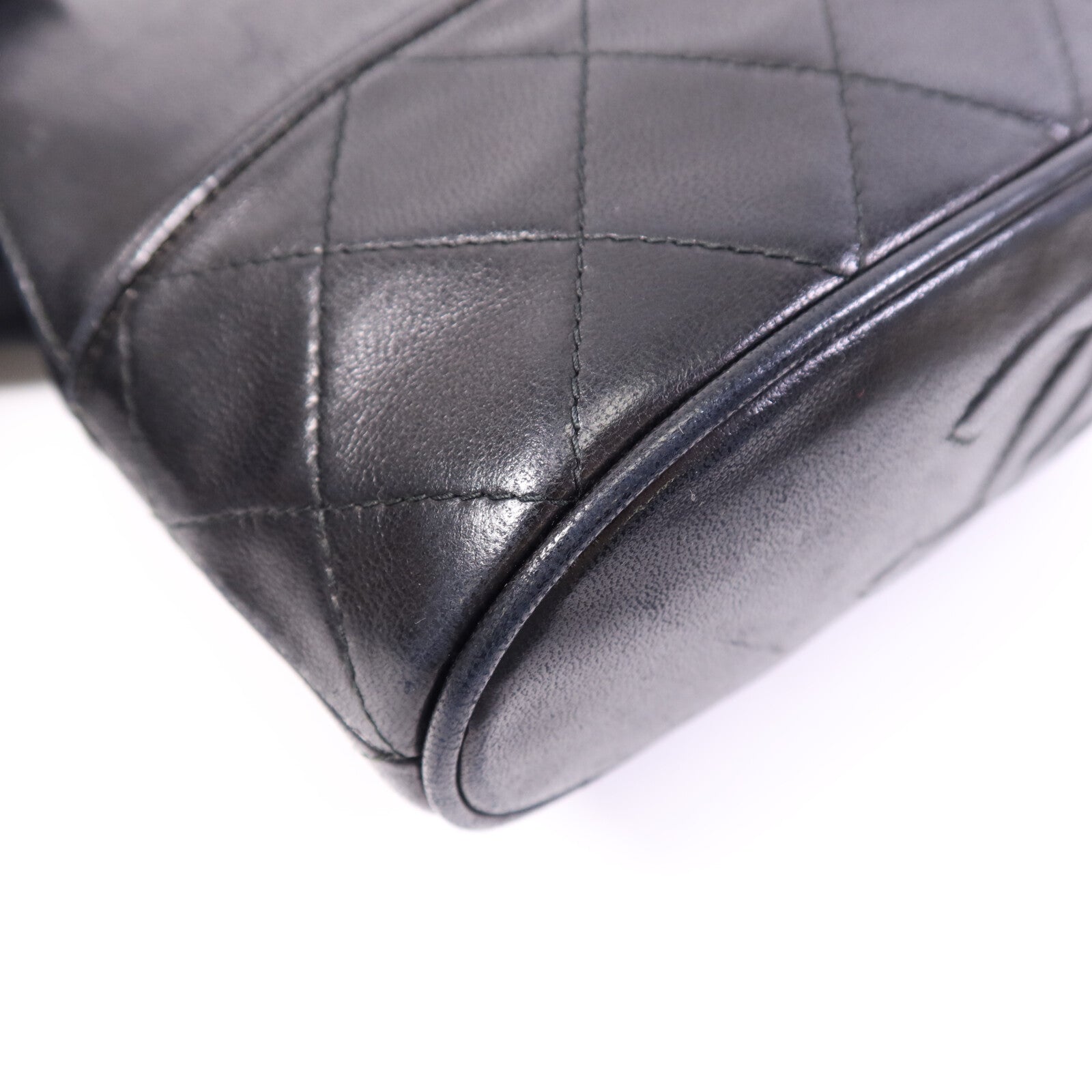 CHANEL 羊皮皮革Shoulder Bag金扣鏈帶肩背袋
