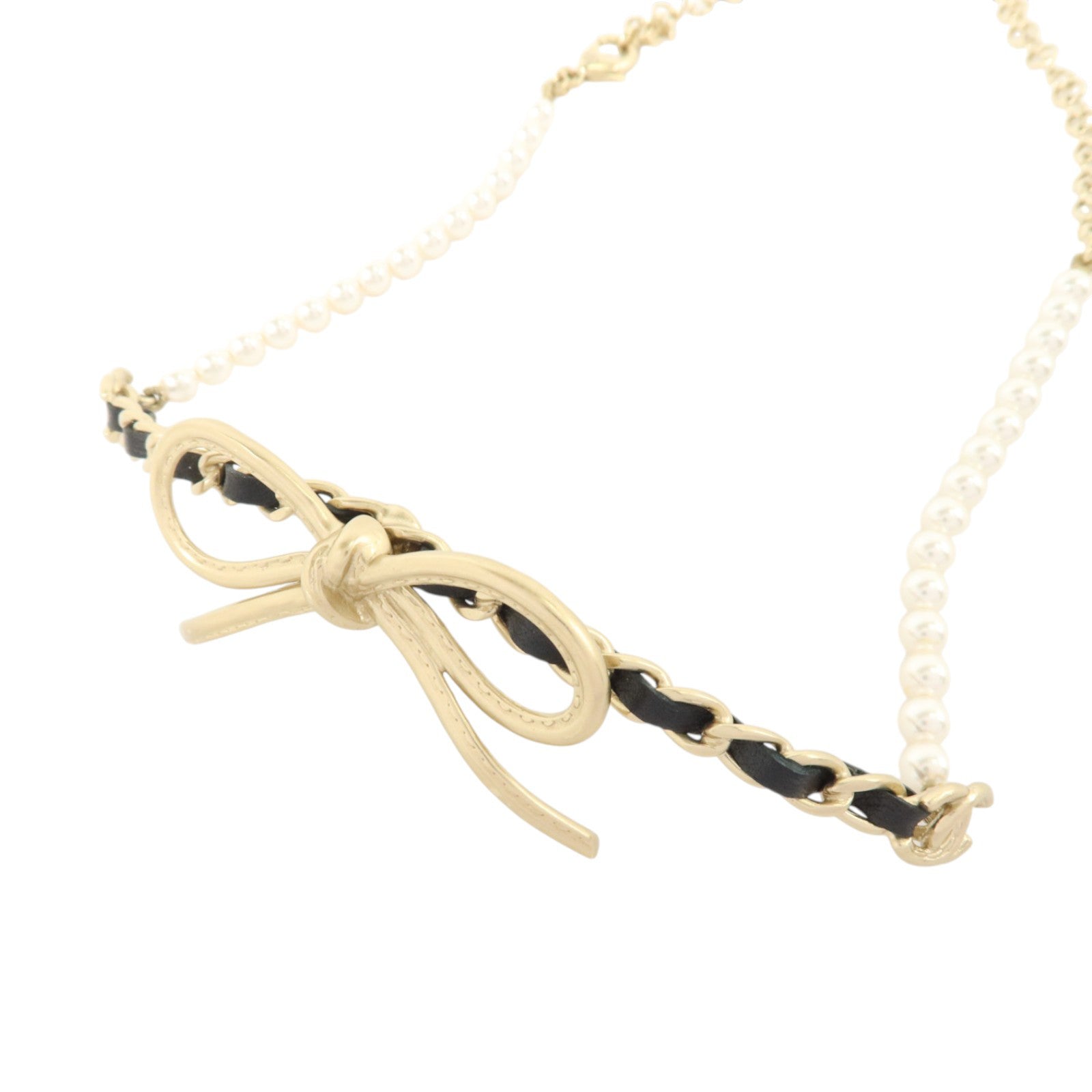 CHANEL PVC/金屬/皮革Choker Necklace項鏈