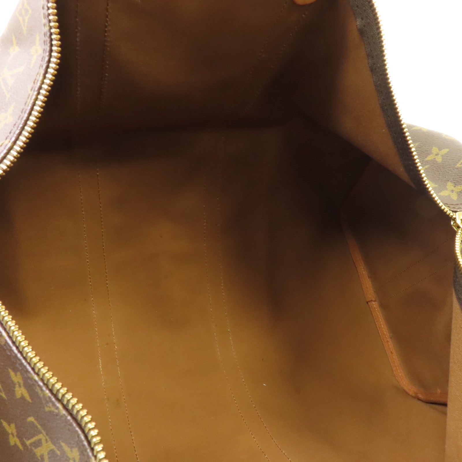 LOUIS VUITTON Monogram Keepall 50金扣波士頓包啡色