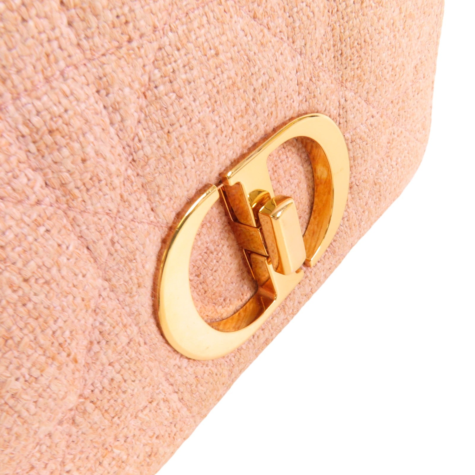 Dior 帆布Caro金扣鏈帶肩背袋