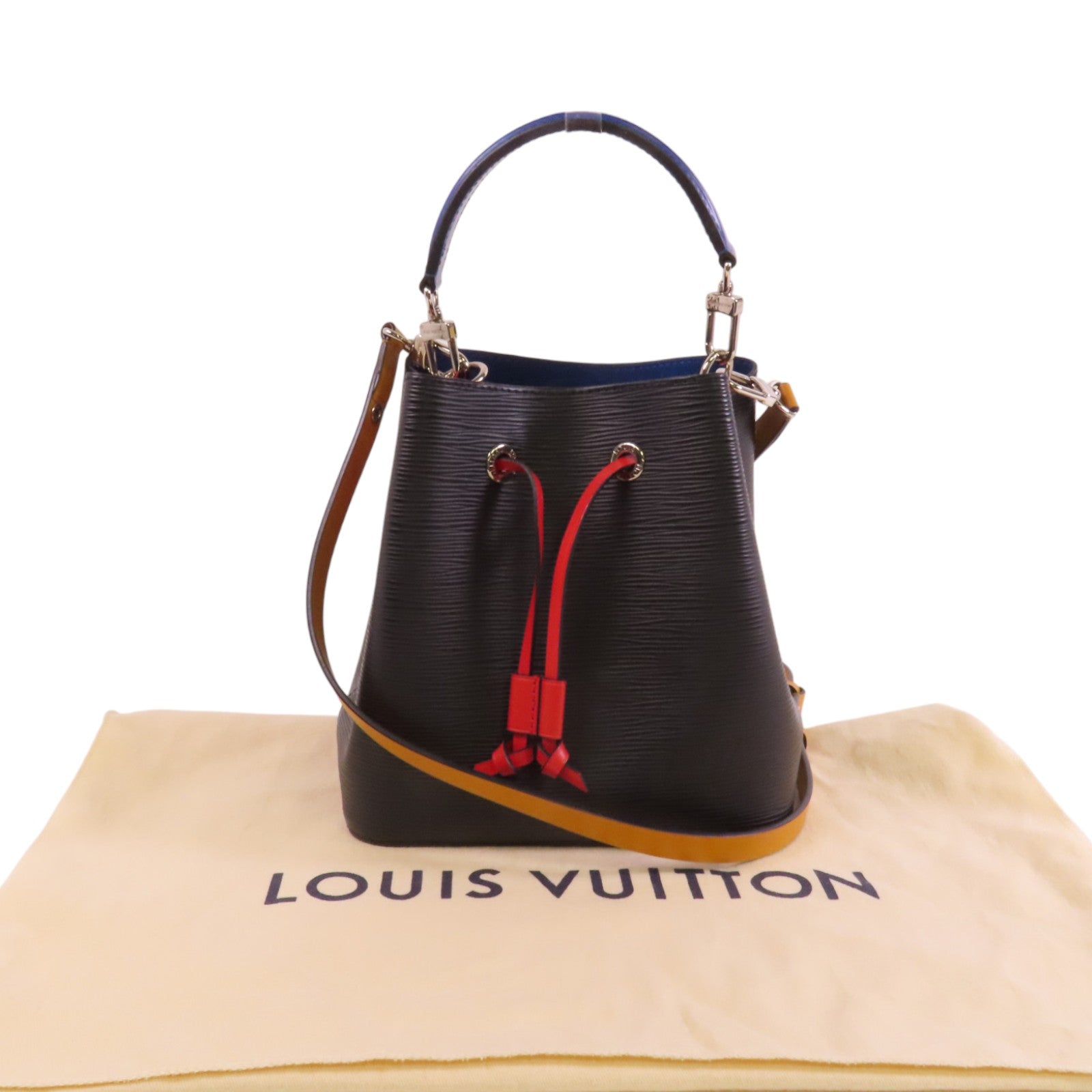 LOUIS VUITTON Epi NeoNoe BB銀扣手挽肩背兩用袋