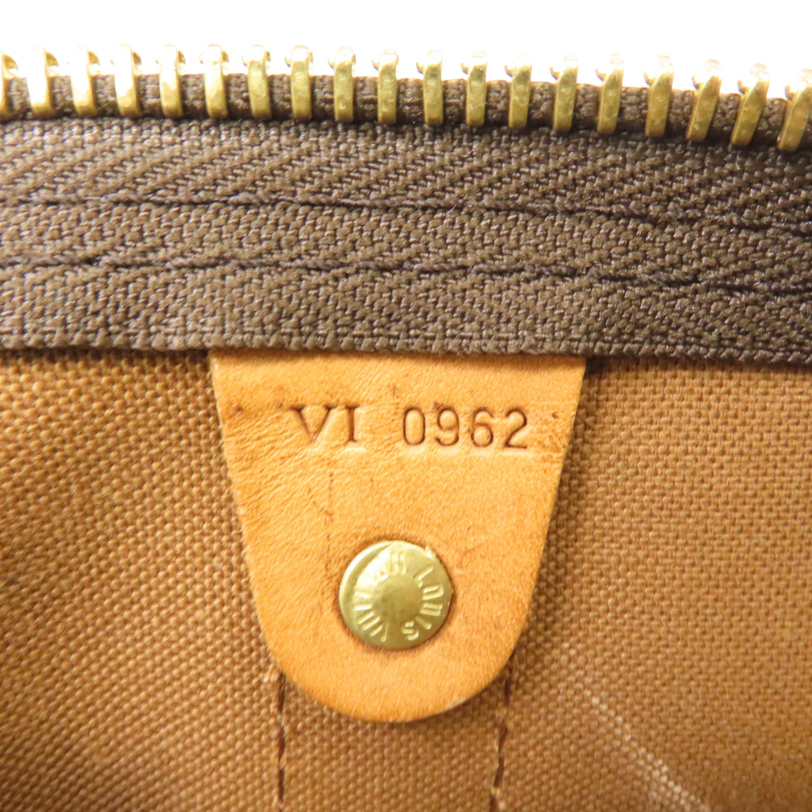 LOUIS VUITTON Monogram Keepall 50金扣波士頓包啡色