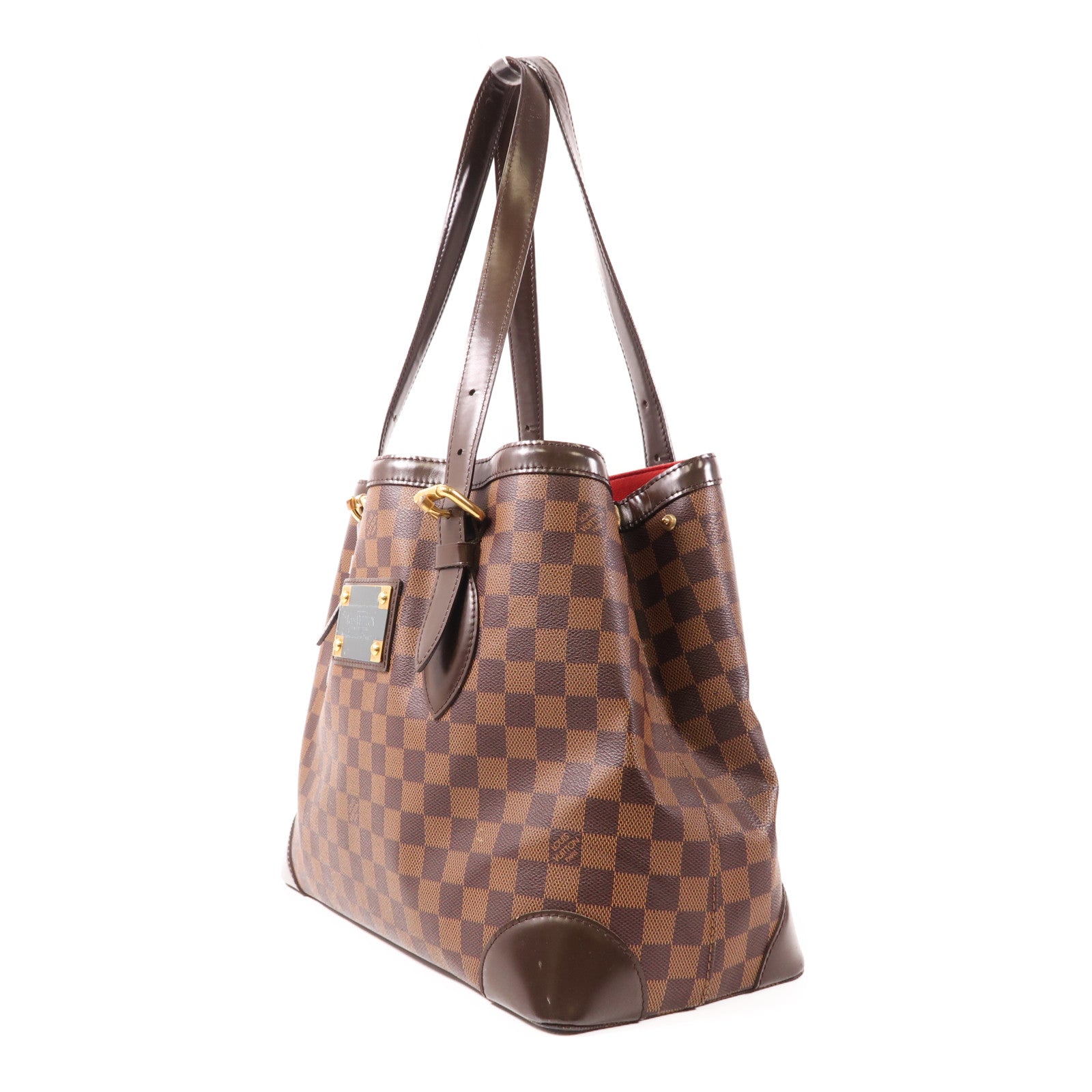 LOUIS VUITTON Damier Hampstead MM金扣肩背袋/手挽袋