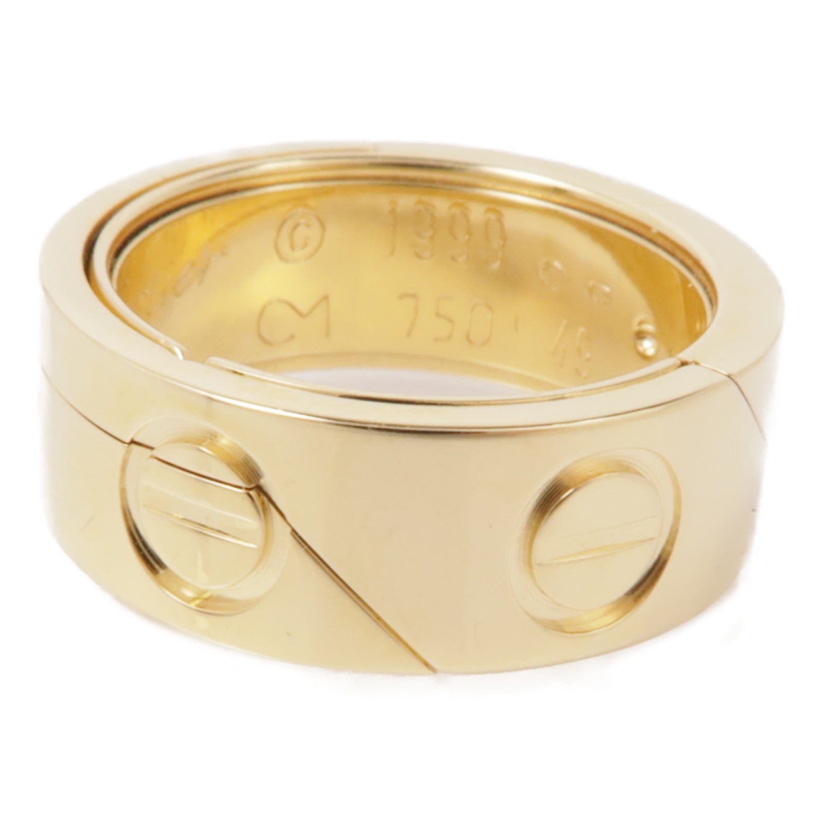CARTIER 18K黃金Astro Love Ring戒指Cartier#49/US#4.75