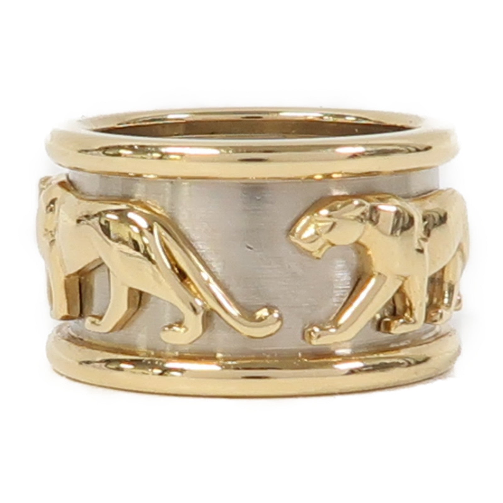 CARTIER 18K黃金Mahango Panther Ring戒指Cartier#50/US#5