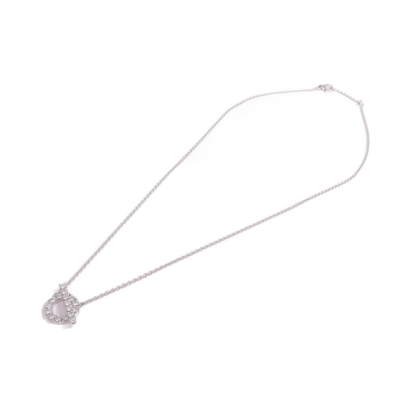HERMES 【激減優惠】18K白金Finesse Pendant鑽石項鍊