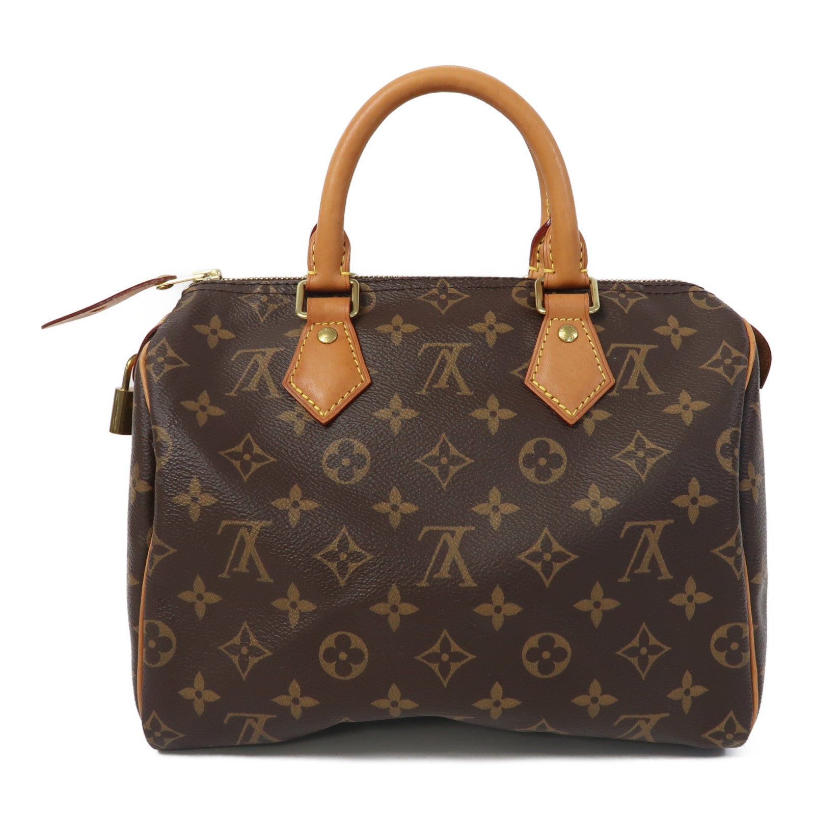 LOUIS VUITTON Monogram Speedy 25金扣手挽袋啡色