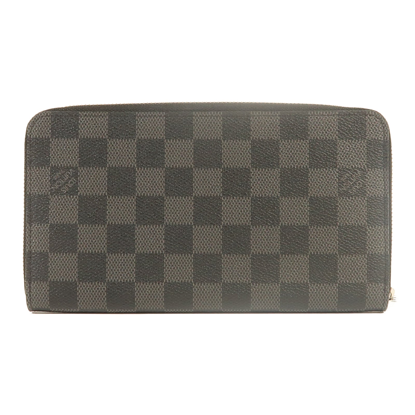 LOUIS VUITTON Damier Graphite Zippy Organizer銀扣長錢包